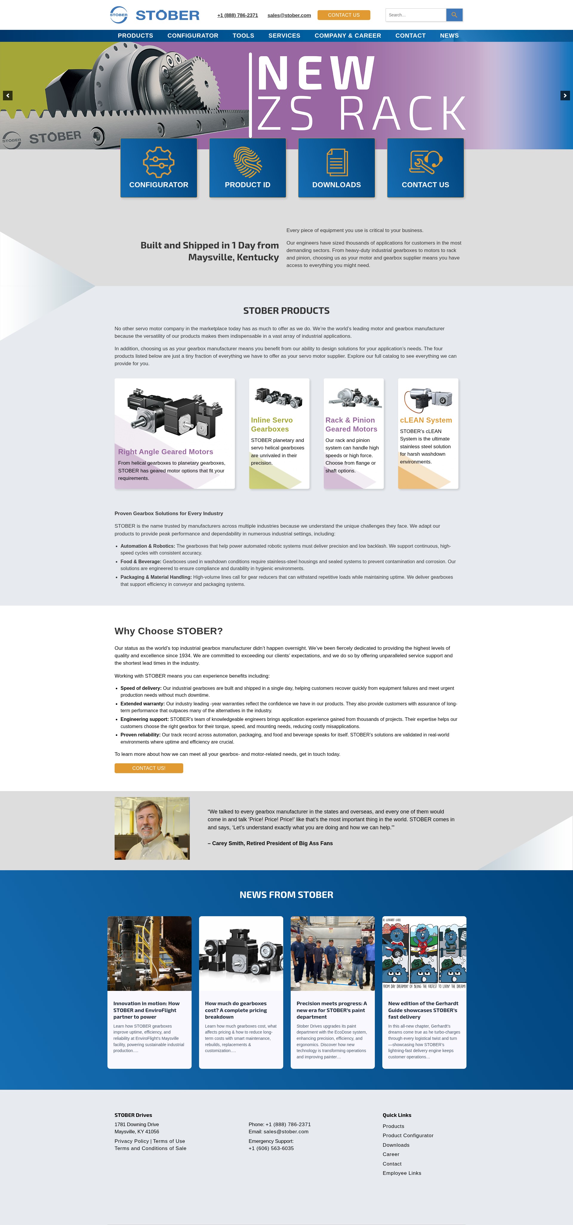 Screenshot of stober.com