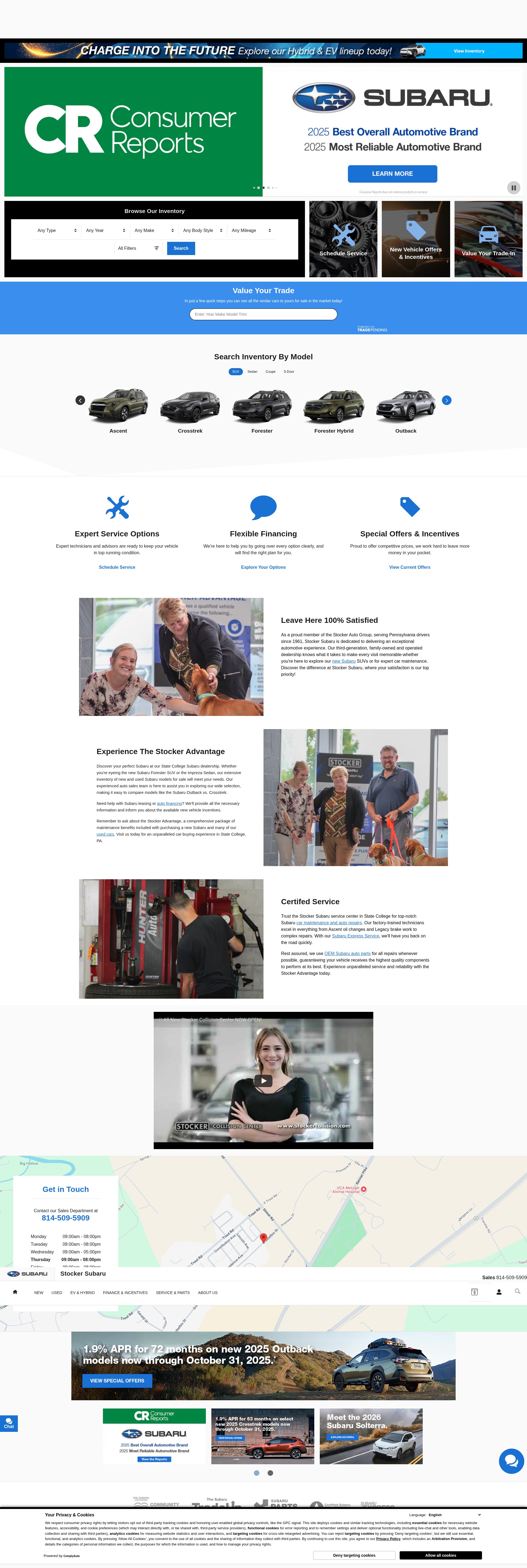 Screenshot of stockersubaru.com
