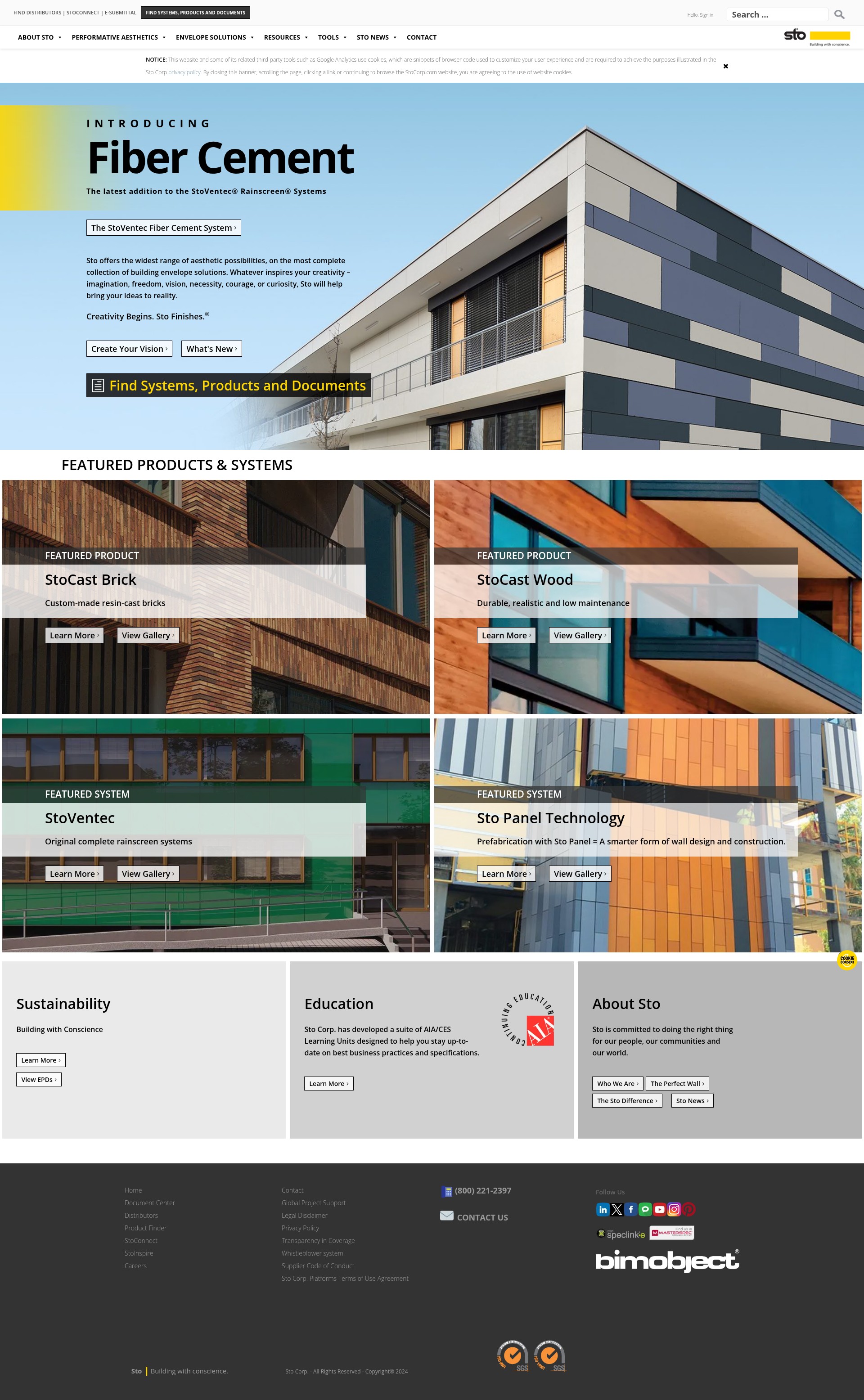 Screenshot of stocorp.com