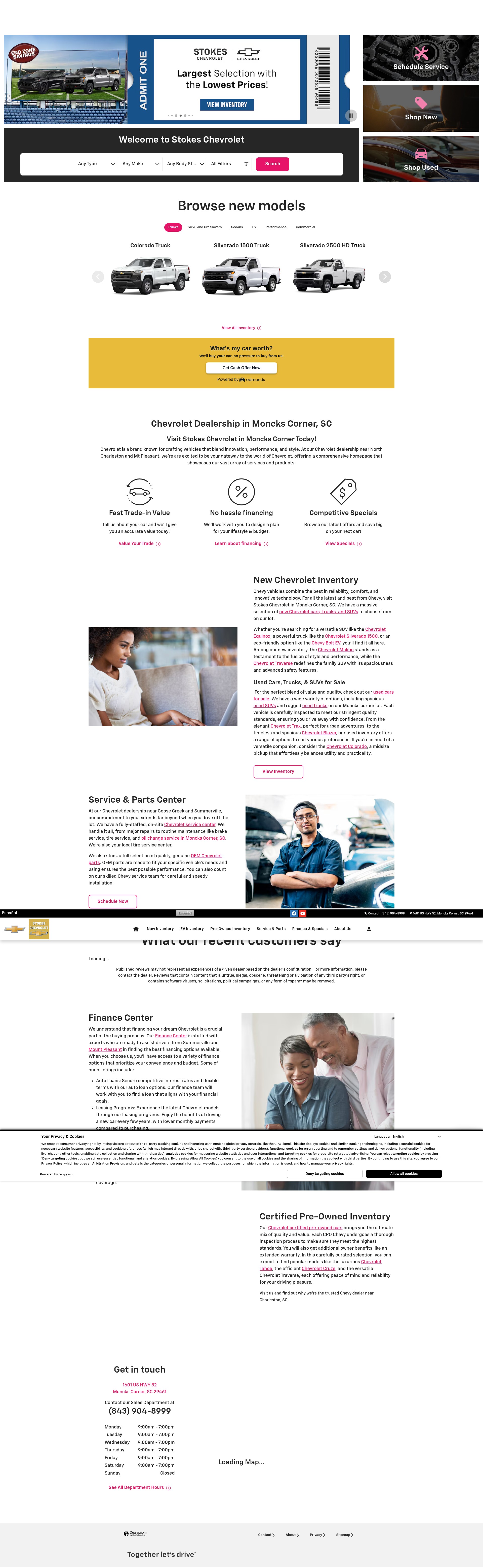 Screenshot of stokeschevy.com