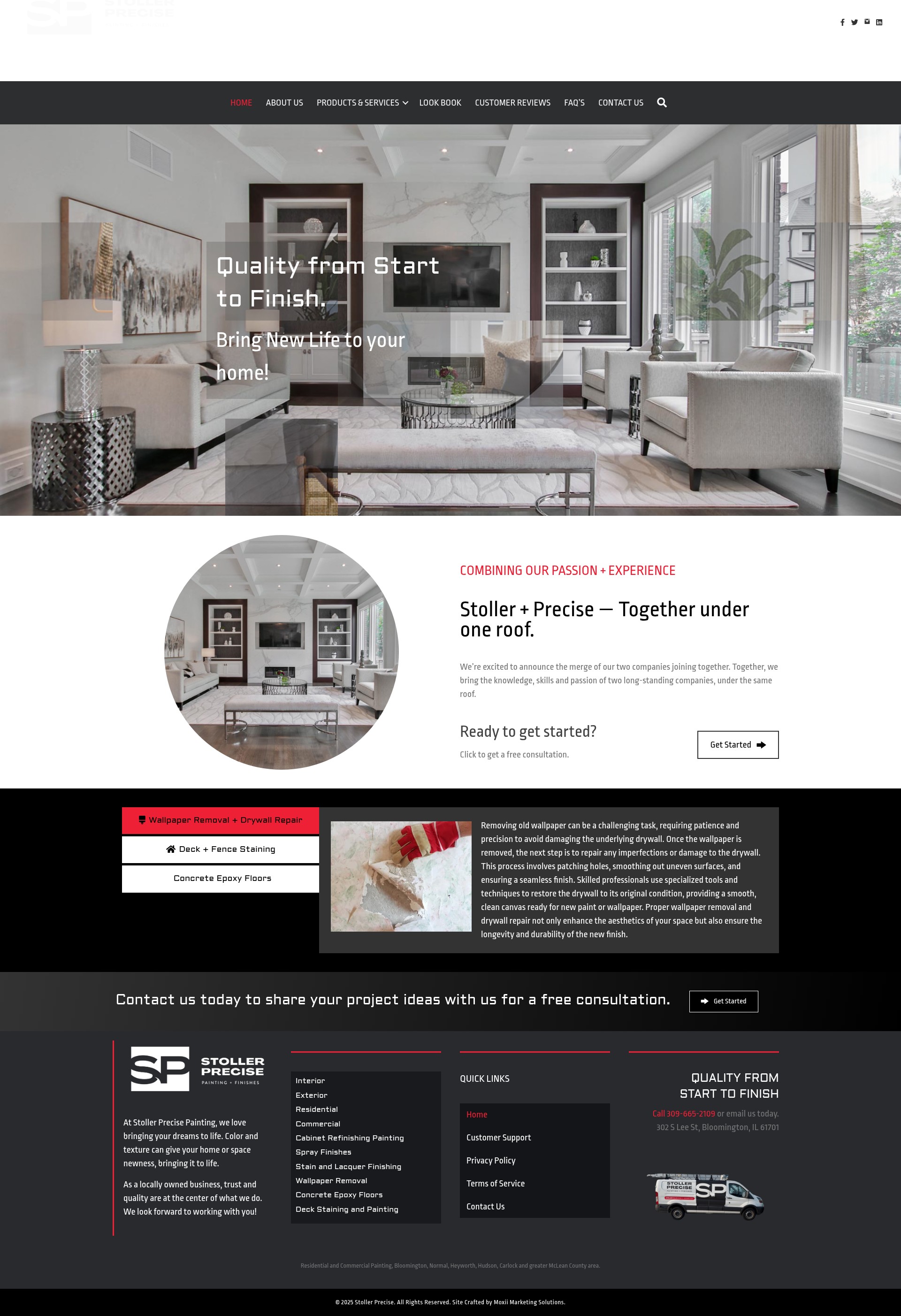 Screenshot of stollerprecise.com