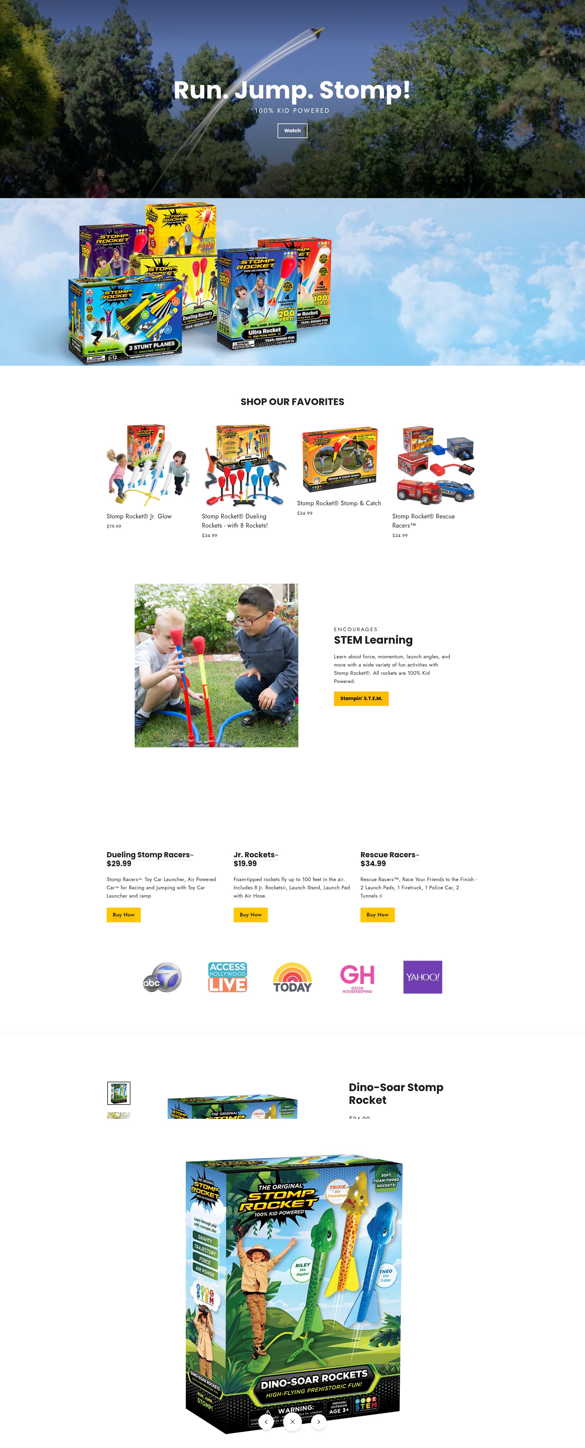 Screenshot of stomprocket.com