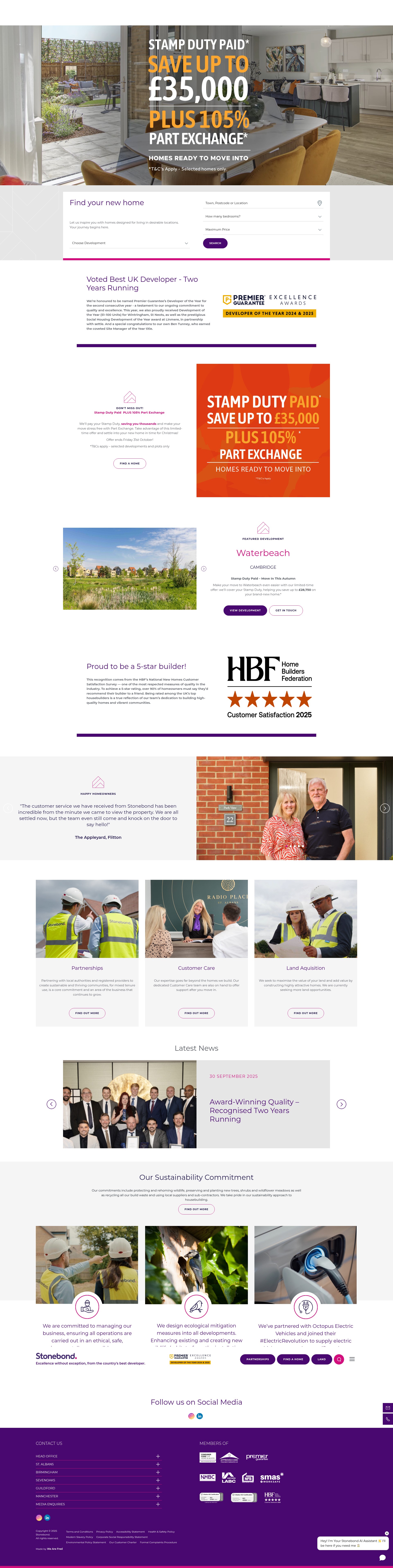 Screenshot of stonebondproperties.com