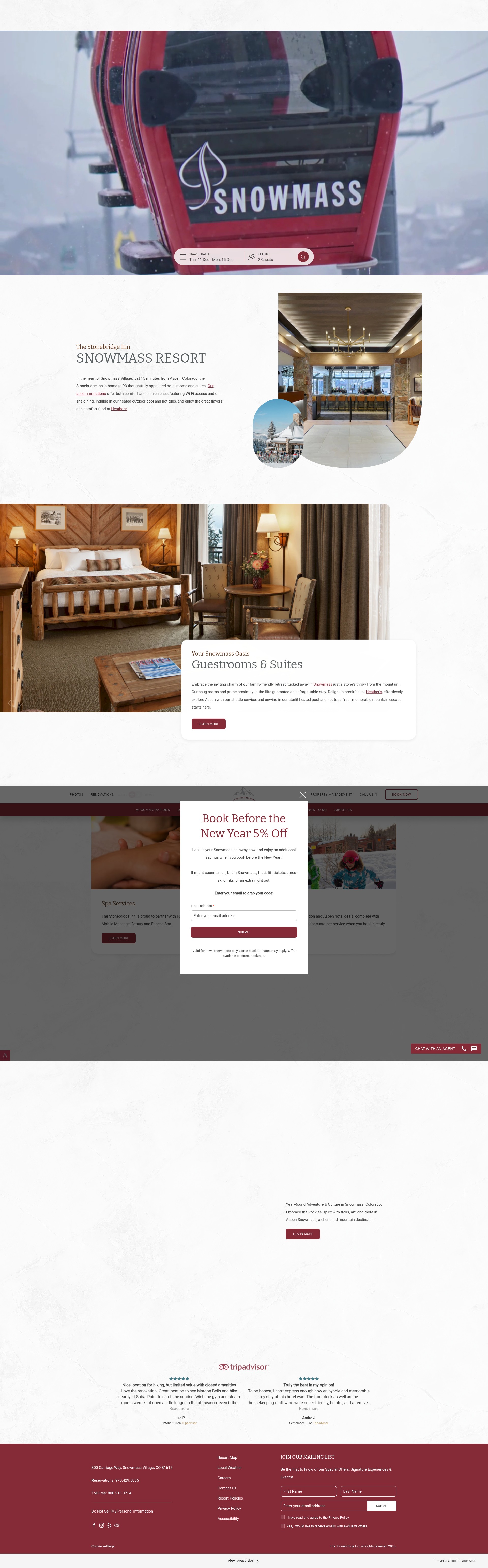 Screenshot of stonebridgeinn.com