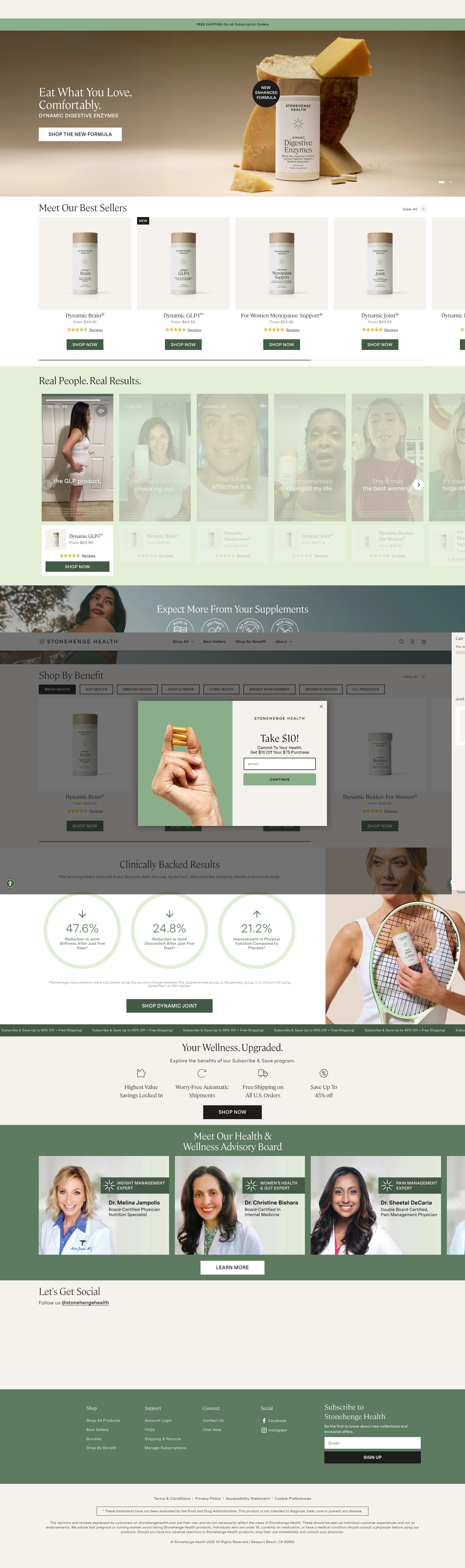 Screenshot of stonehengehealth.com