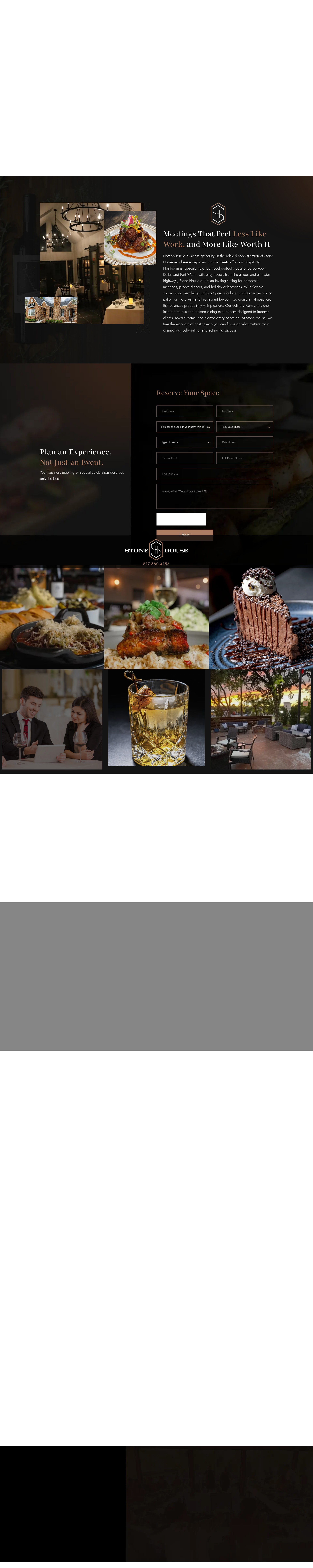 Screenshot of stonehouseeventhosting.com