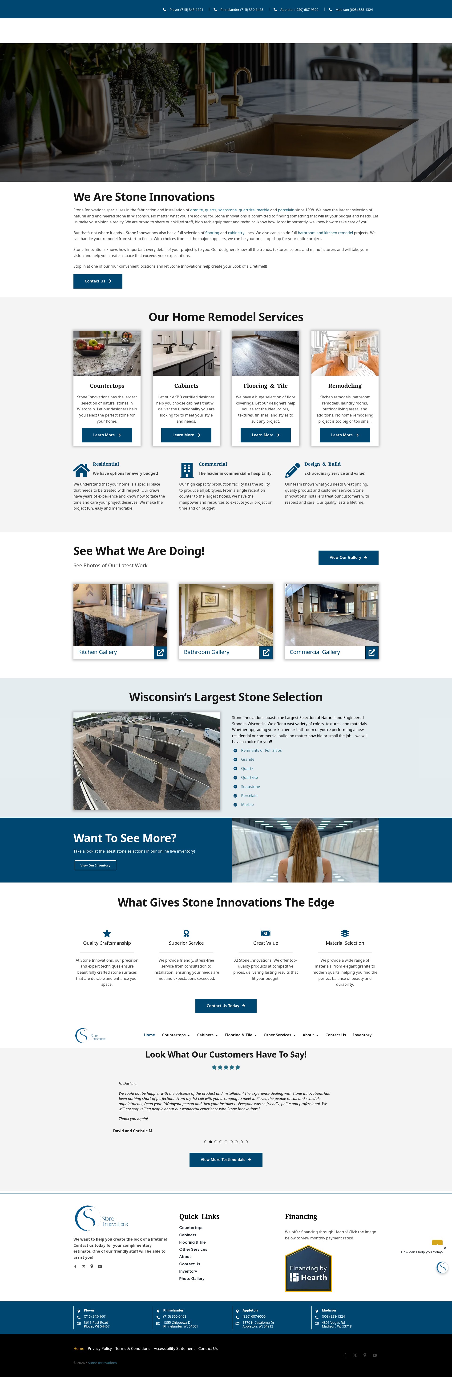 Screenshot of stoneinnovations.net