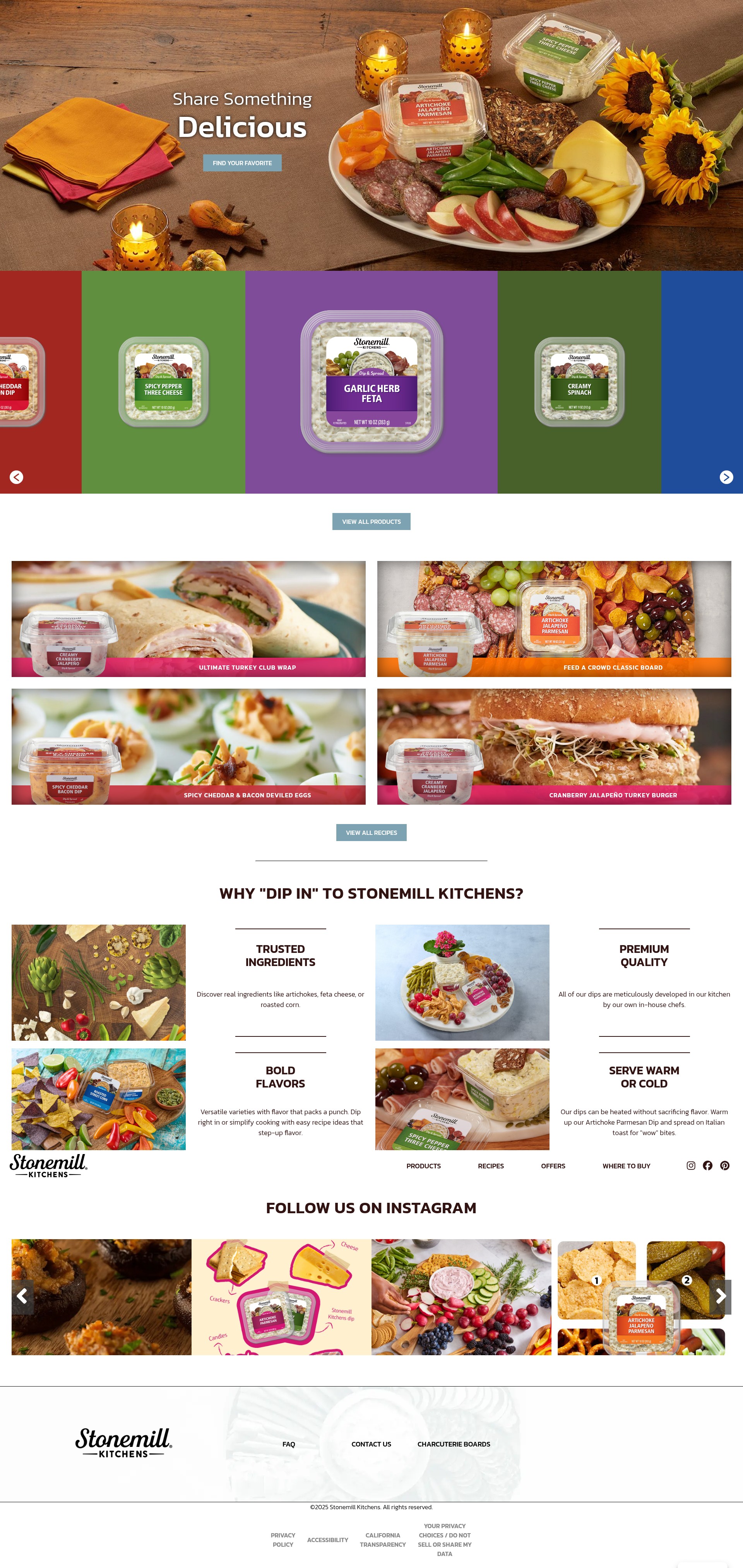 Screenshot of stonemillkitchens.com