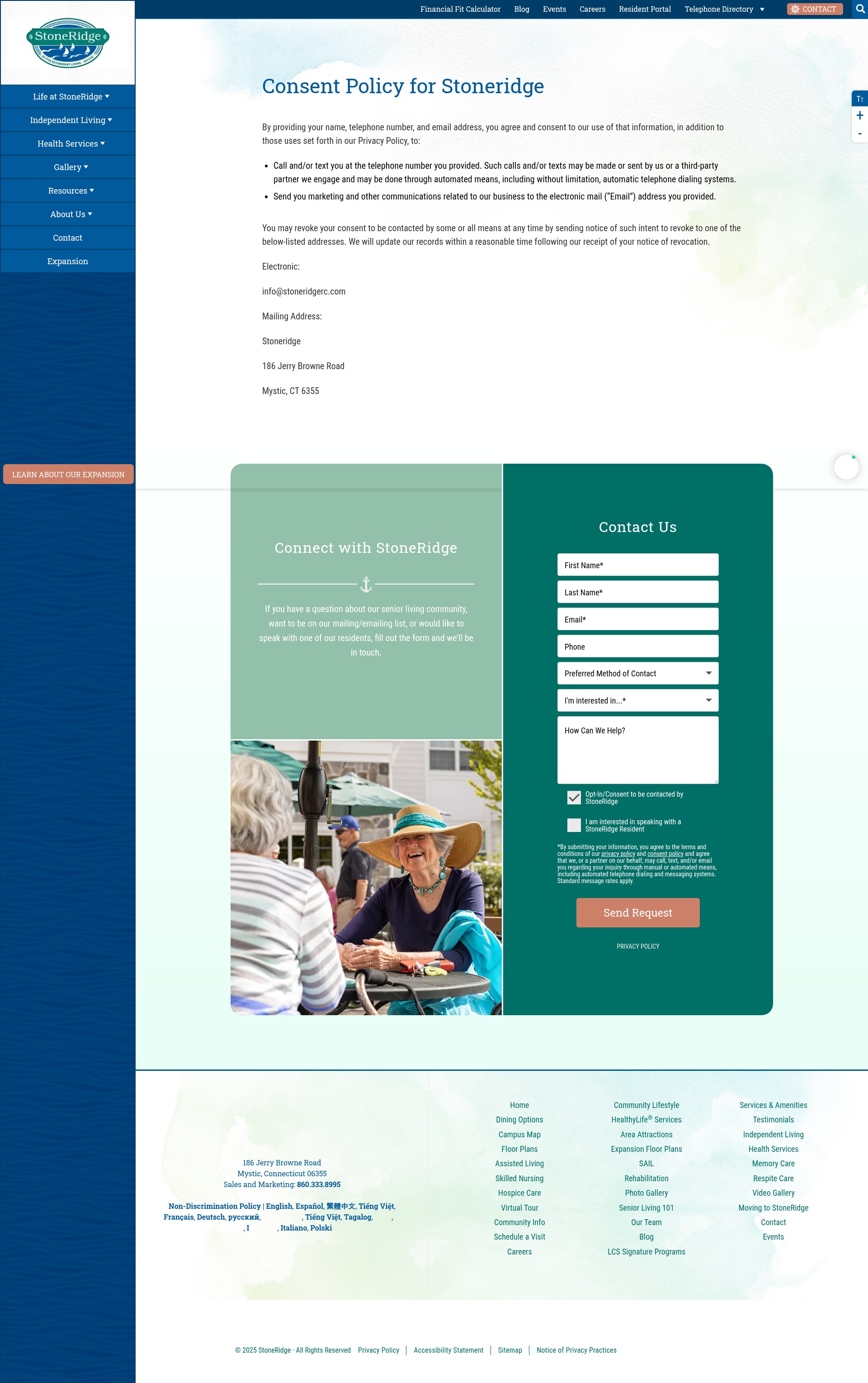 Screenshot of stoneridgelcs.com