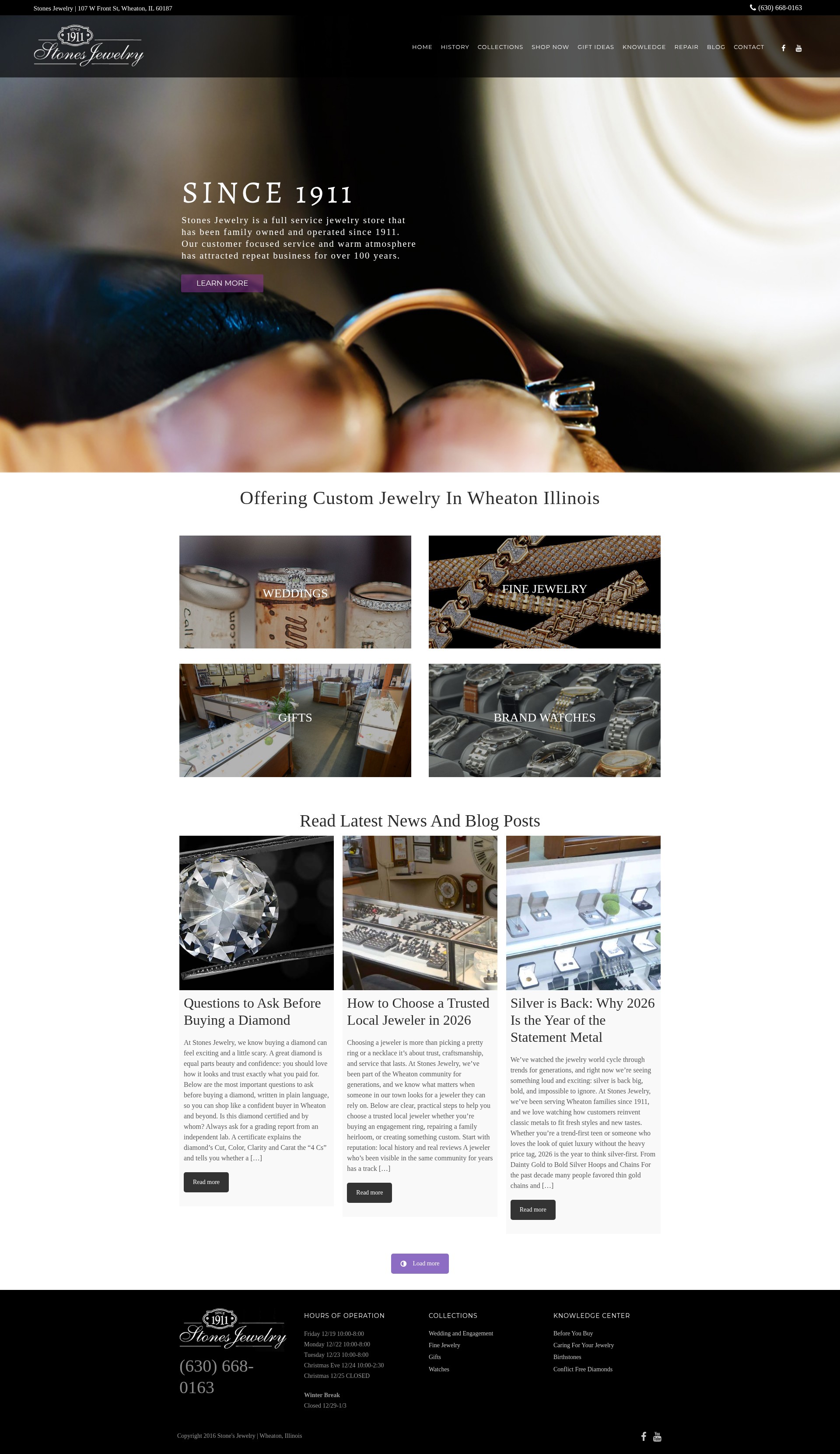Screenshot of stonesjewelry.com
