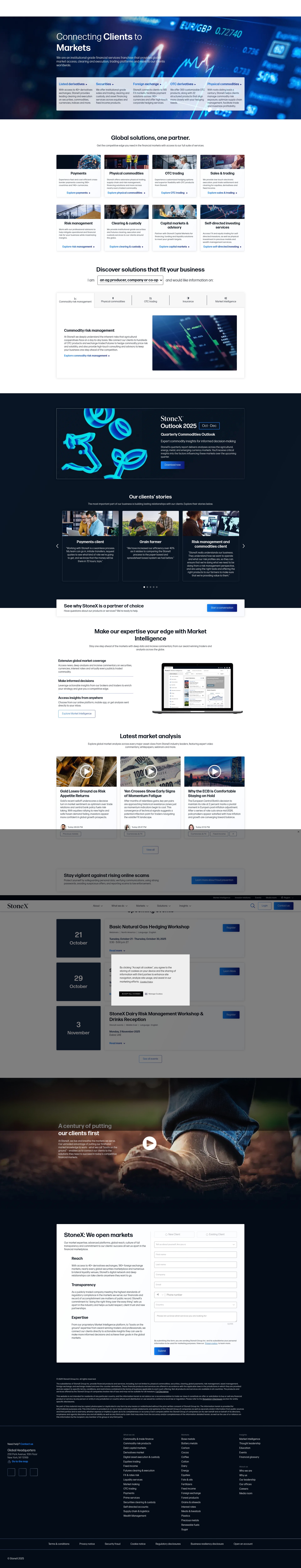Screenshot of stonex.com