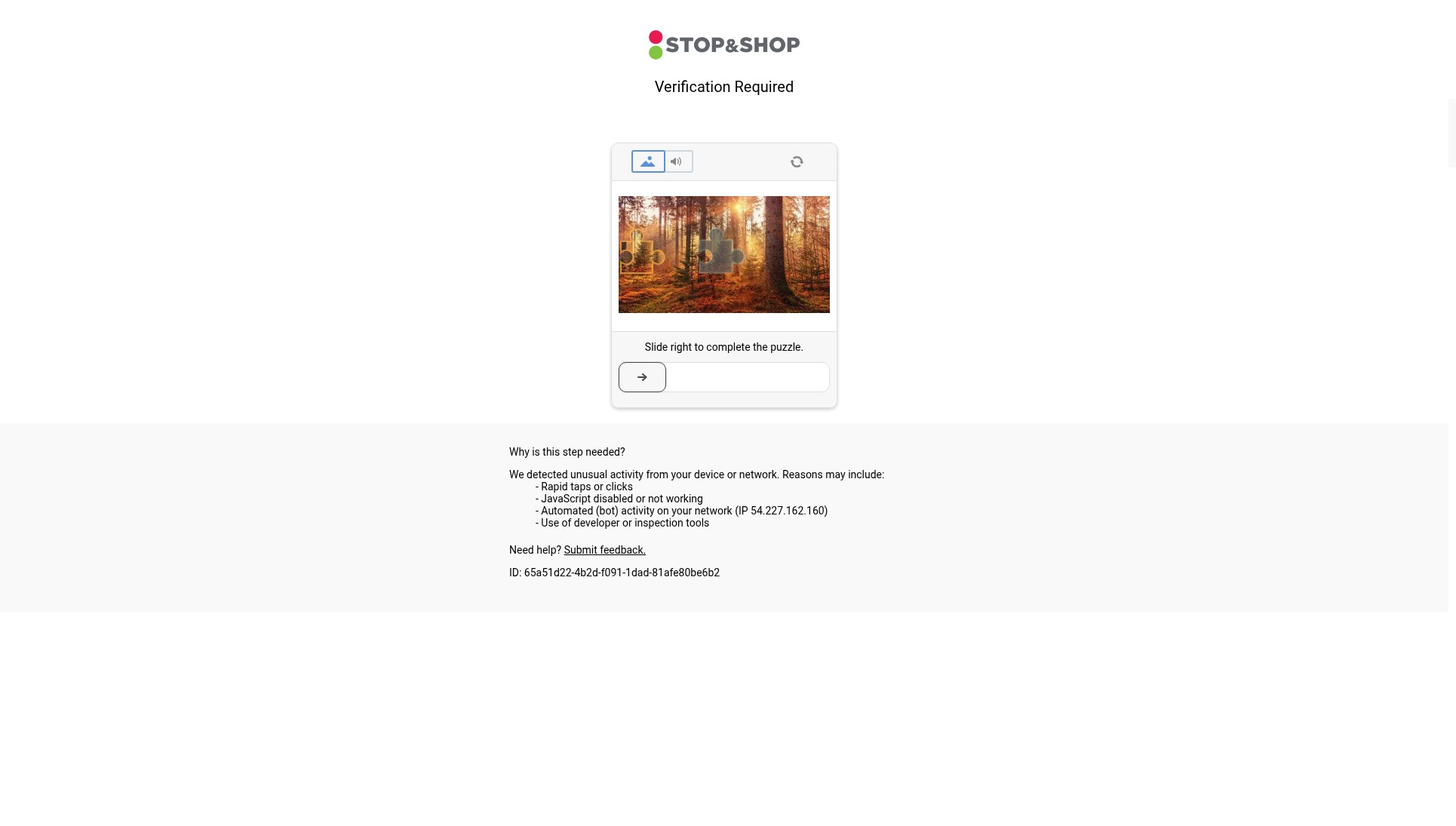Screenshot of stopandshop.com