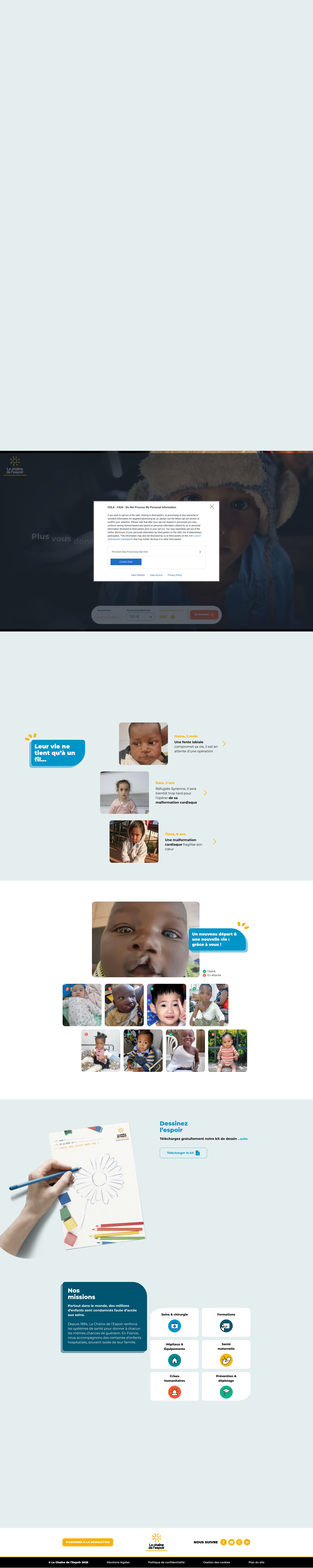 Screenshot of stopattente.chainedelespoir.org