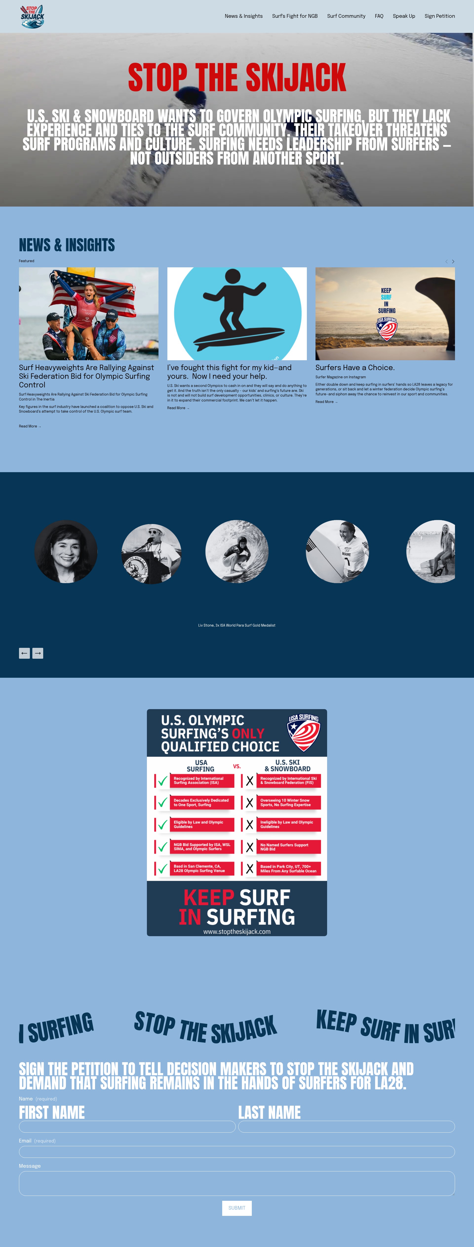 Screenshot of stoptheskijack.com