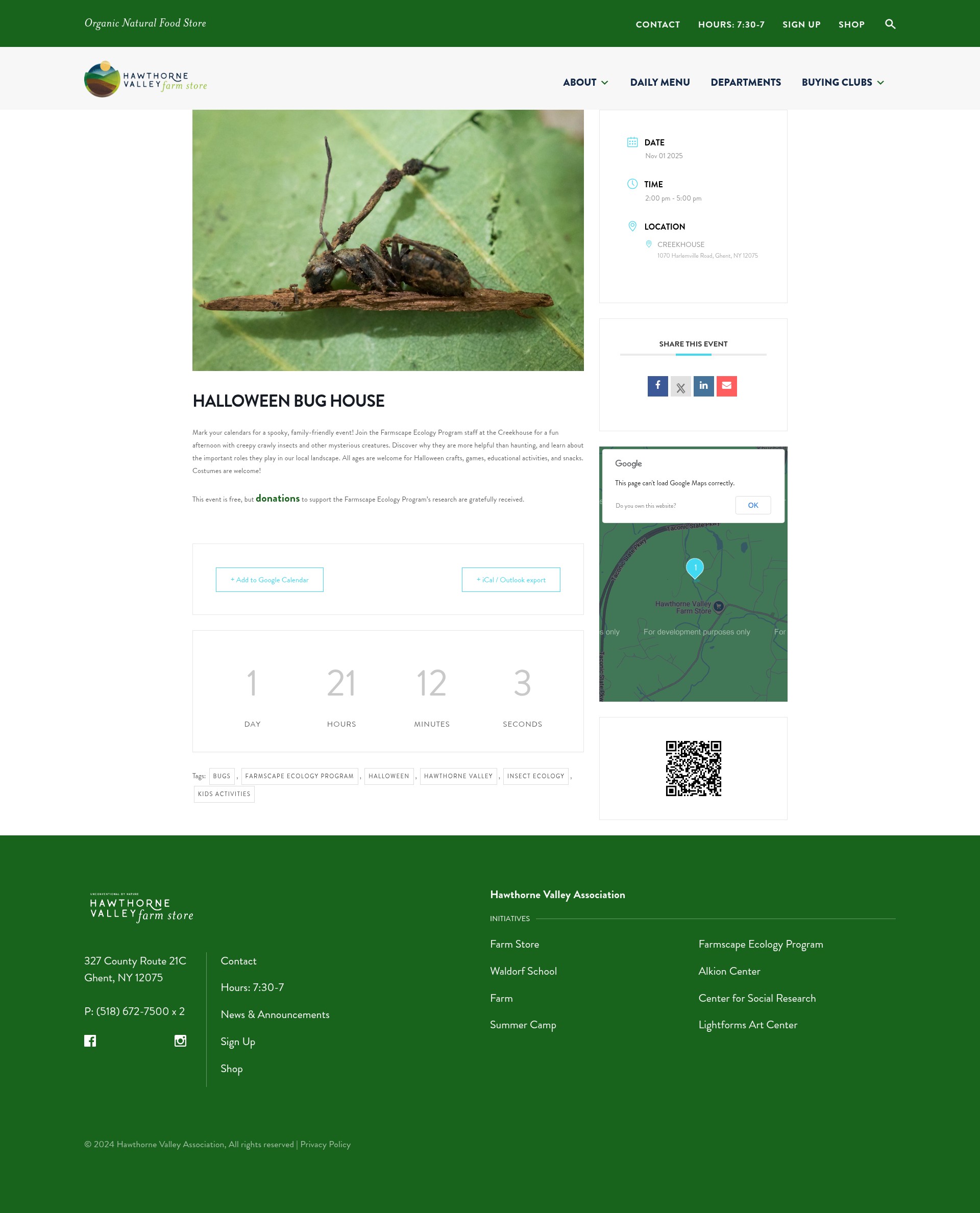 Screenshot of store.hawthornevalley.org