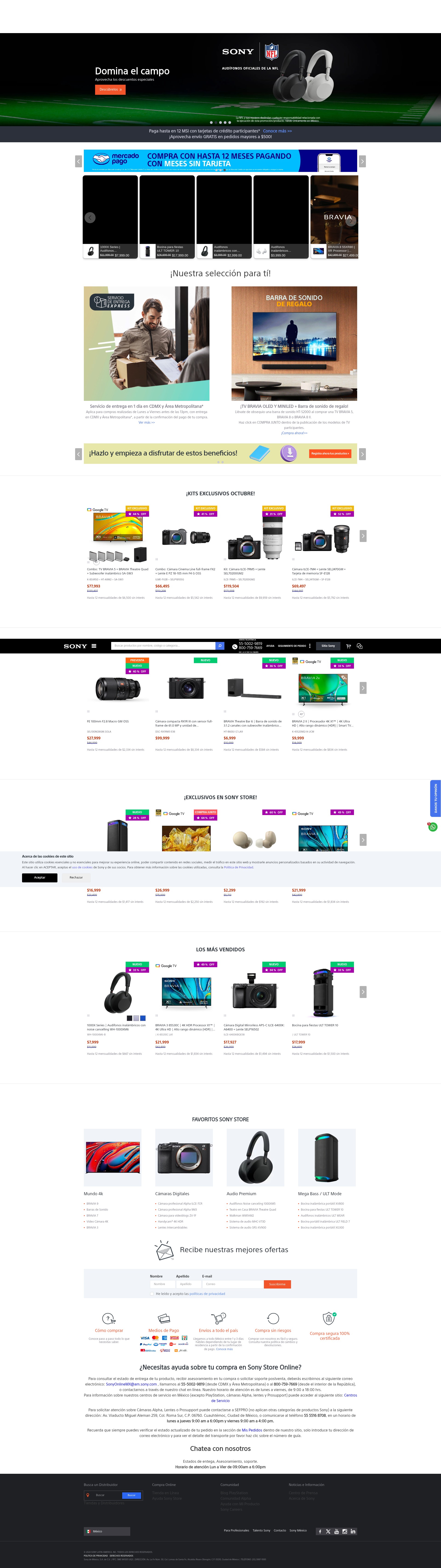 Screenshot of store.sony.com.mx