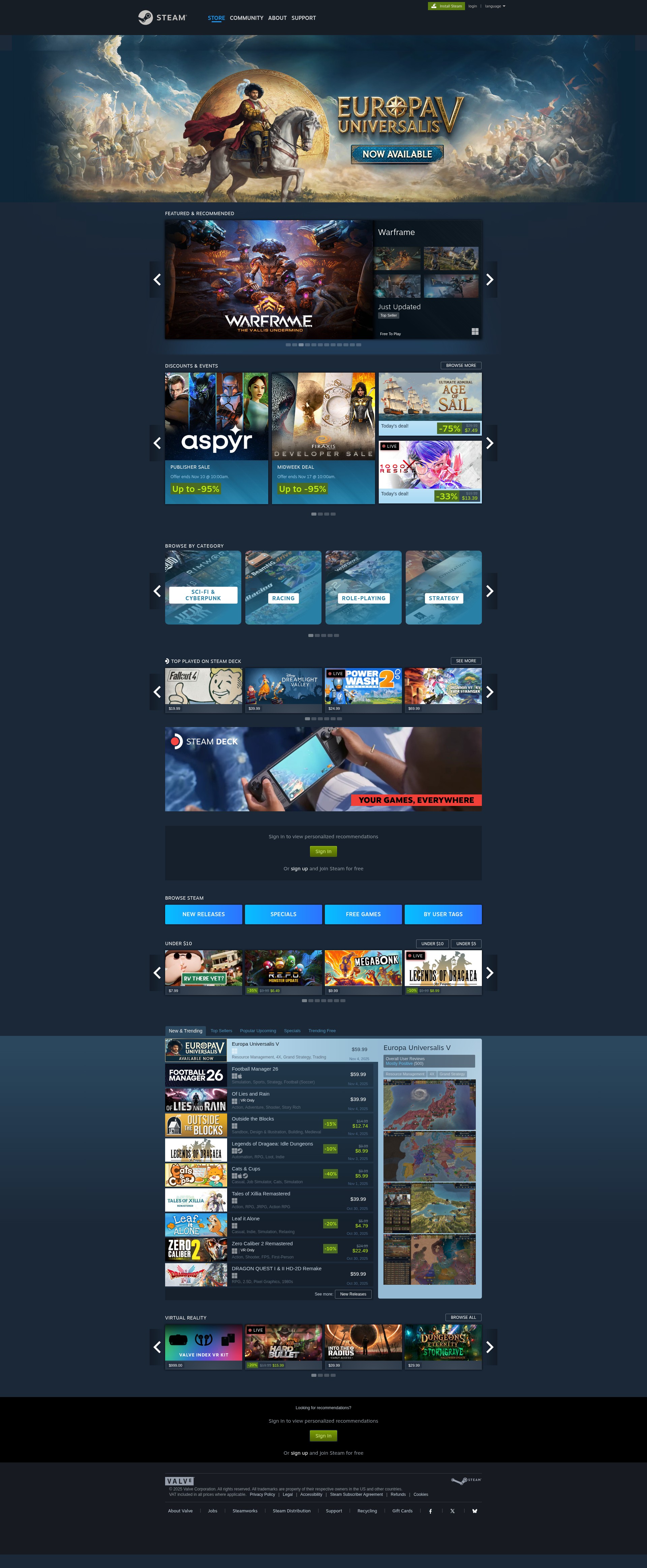 Screenshot of store.steampowered.com