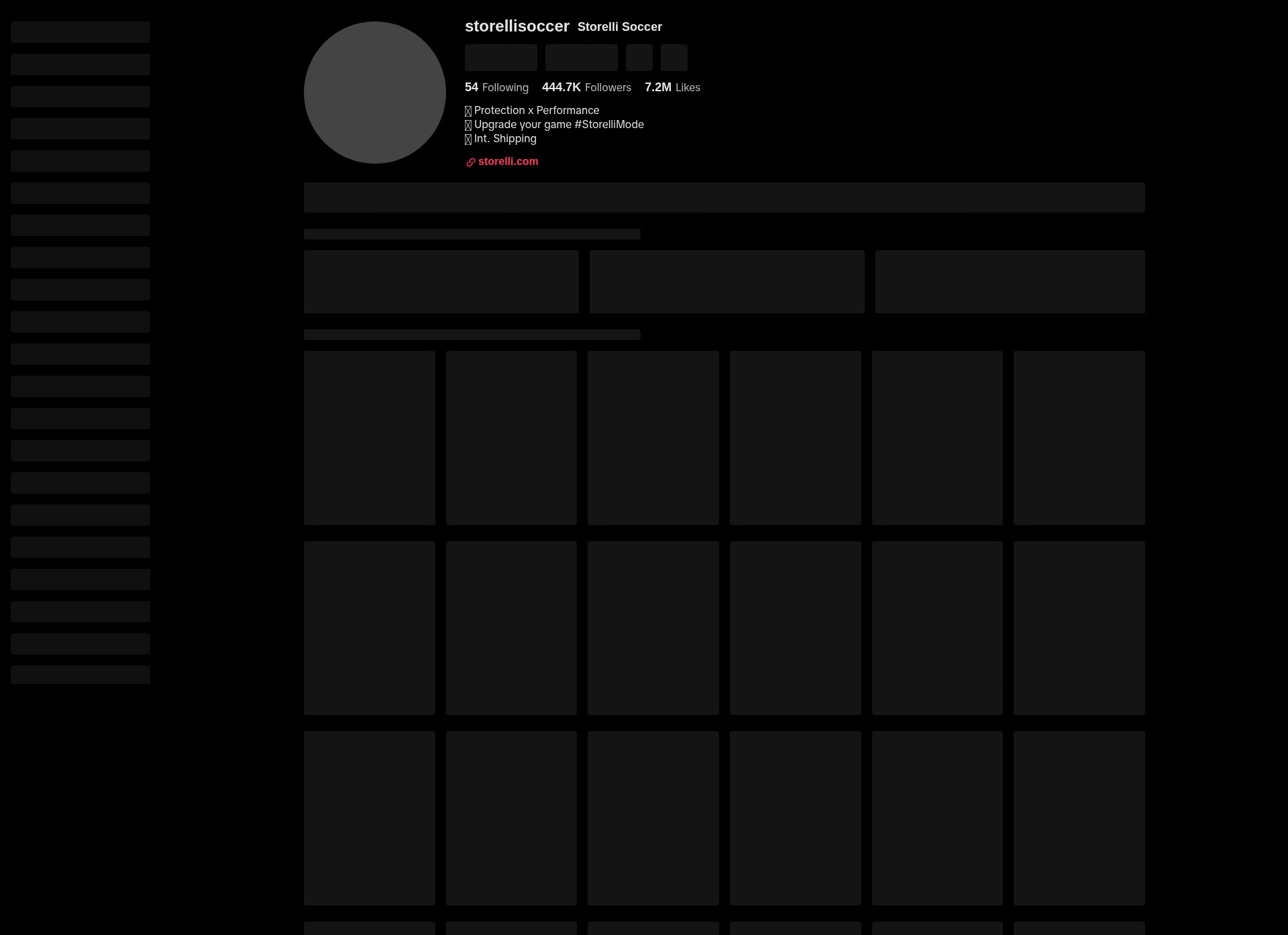 Screenshot of storelli.com