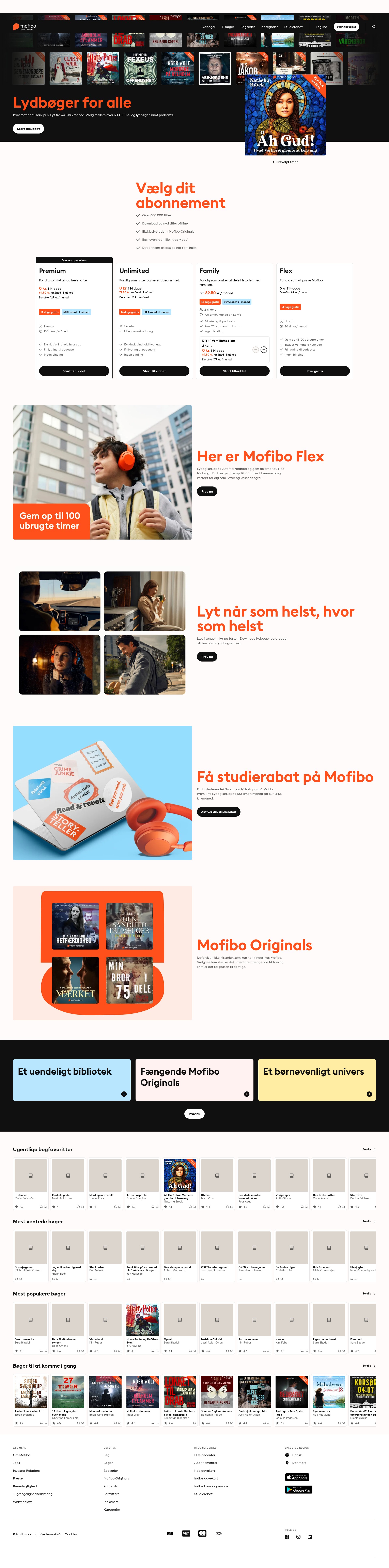 Screenshot of storytel.dk