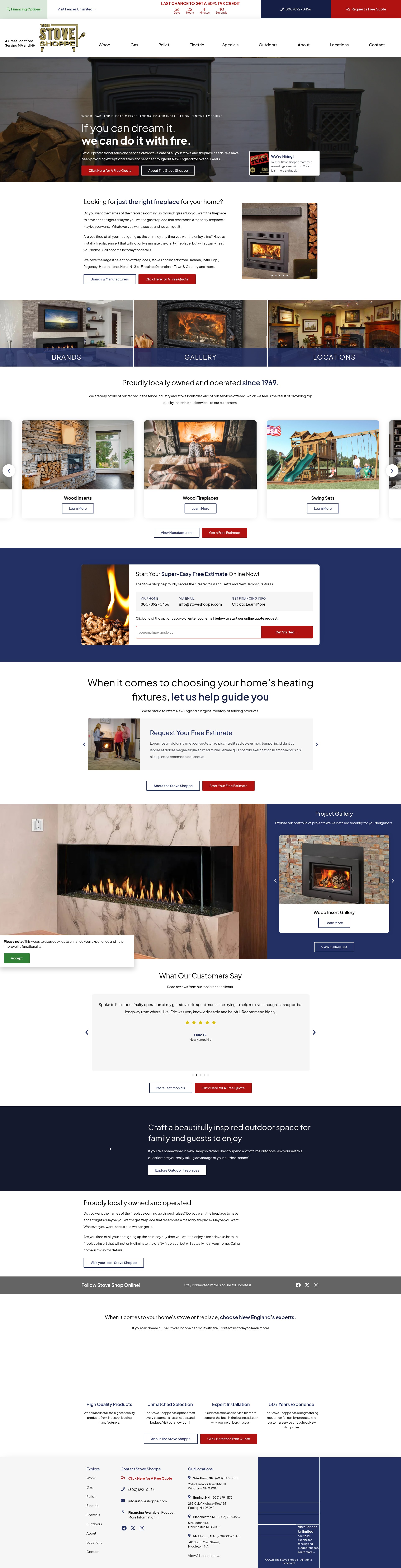 Screenshot of stoveshoppe.com