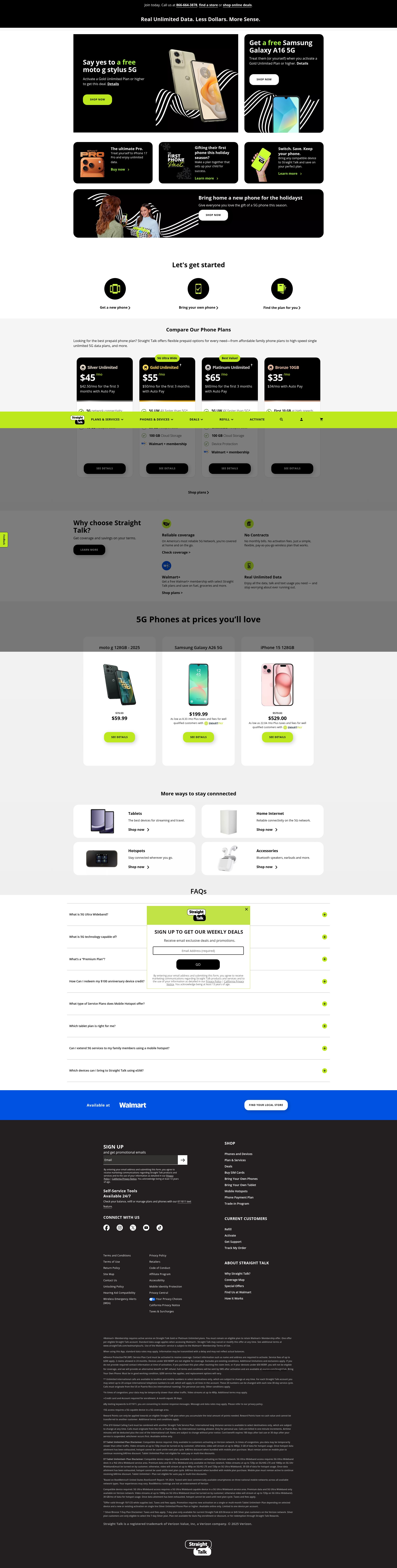 Screenshot of straighttalk.com