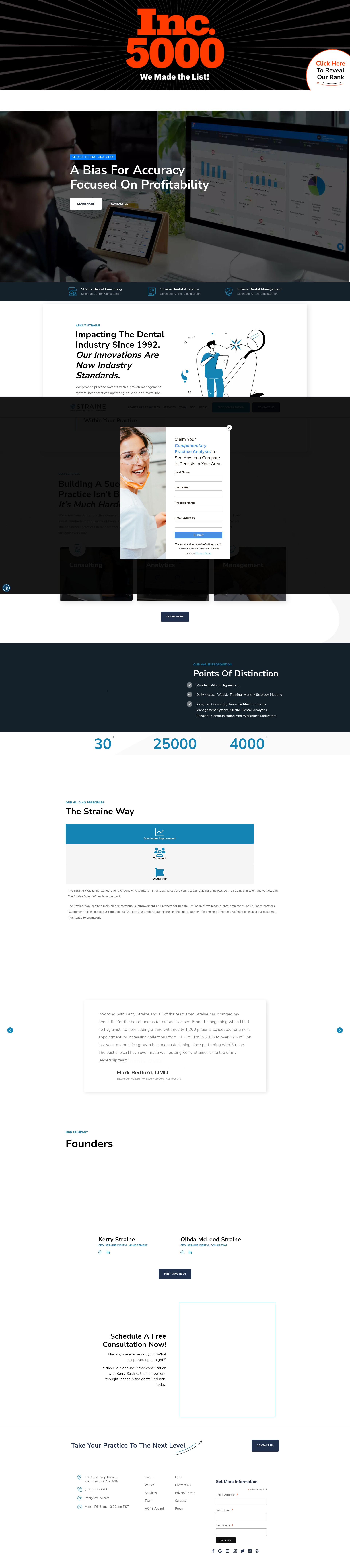 Screenshot of straine.com