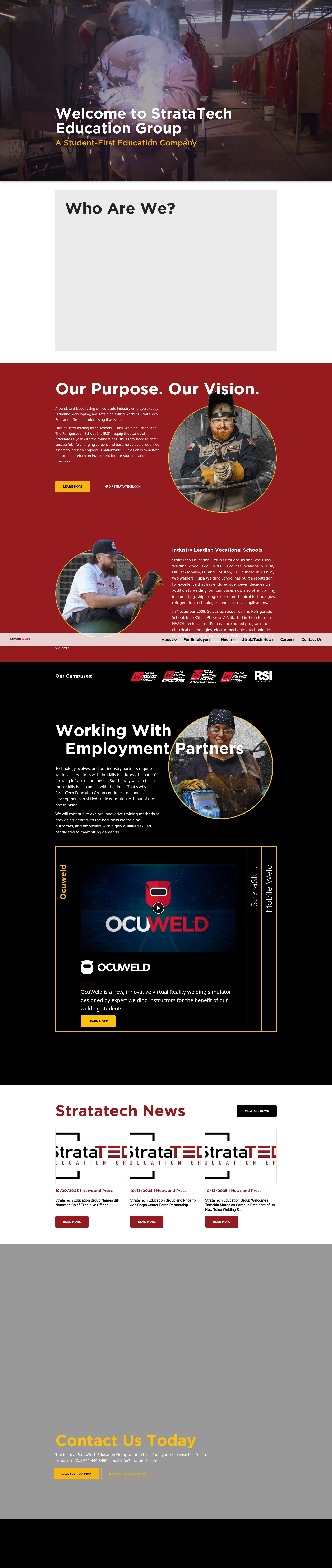 Screenshot of stratatech.com