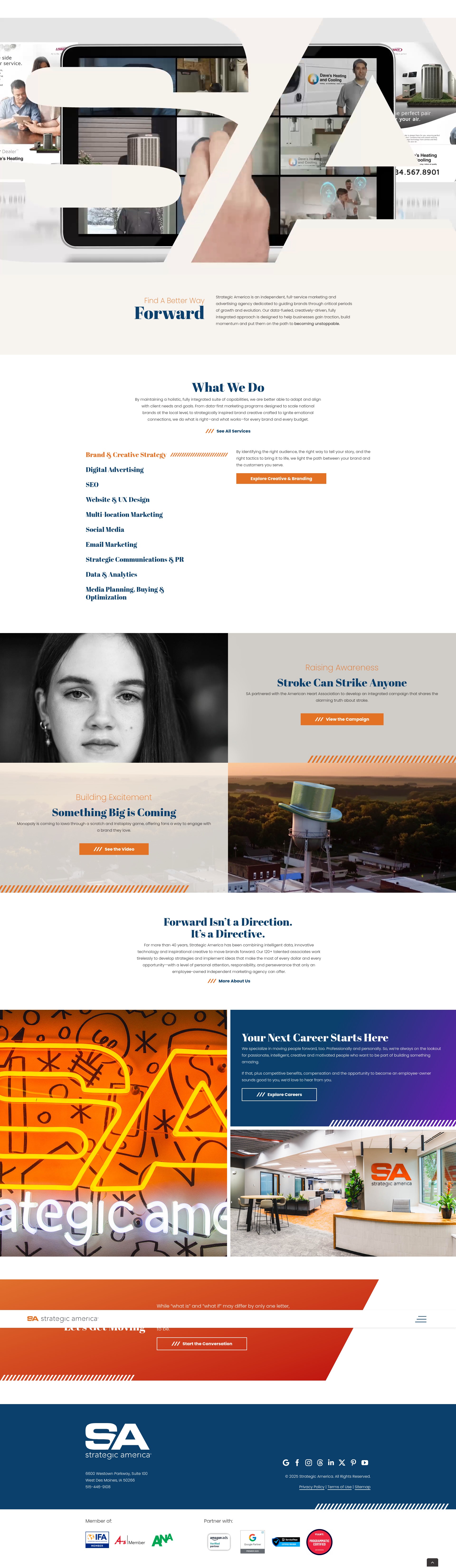 Screenshot of strategicamerica.com