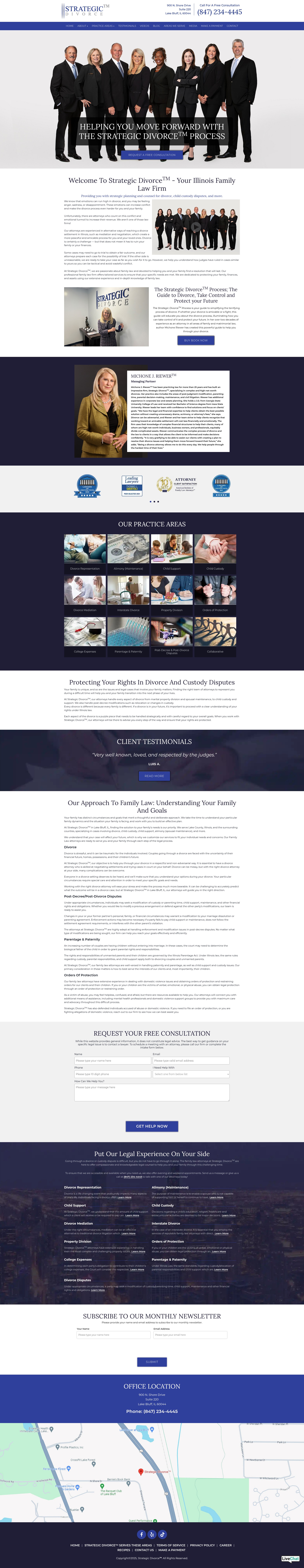 Screenshot of strategicdivorce.com