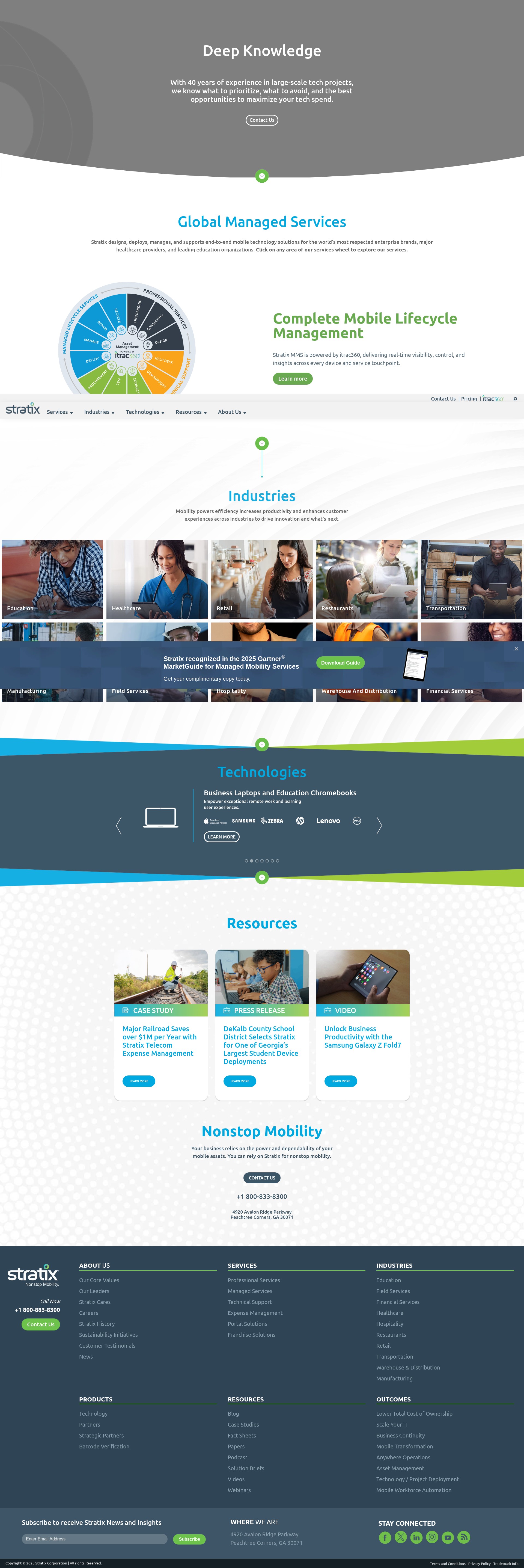 Screenshot of stratixcorp.com