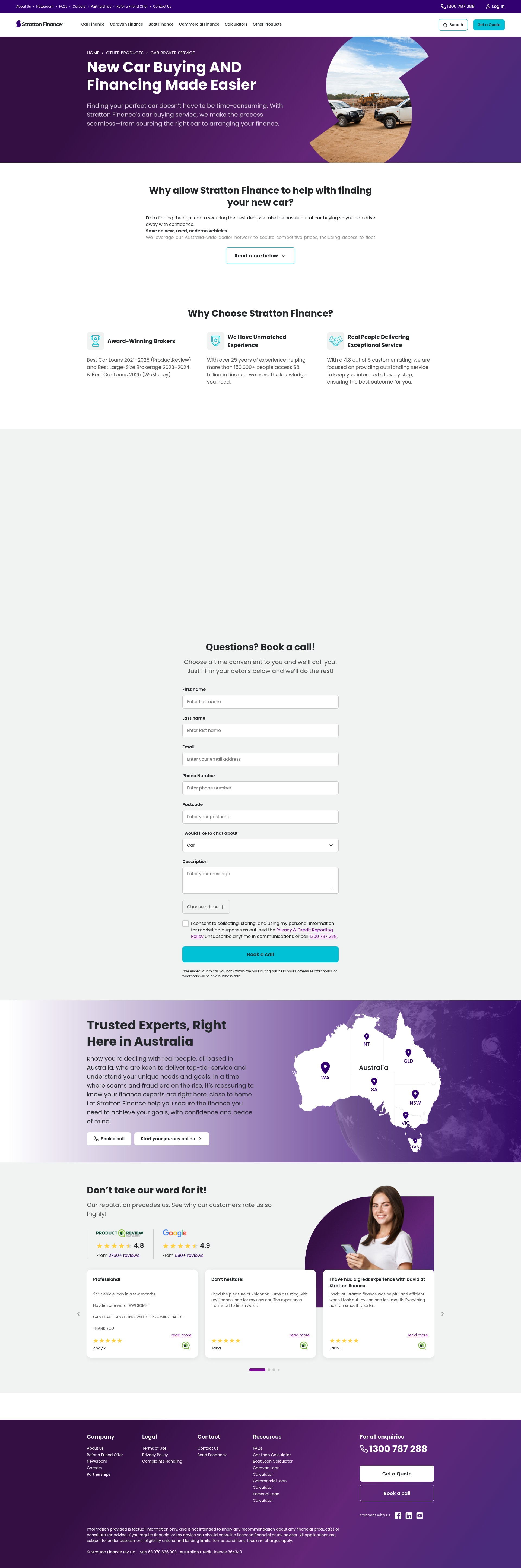 Screenshot of strattonfinance.com.au