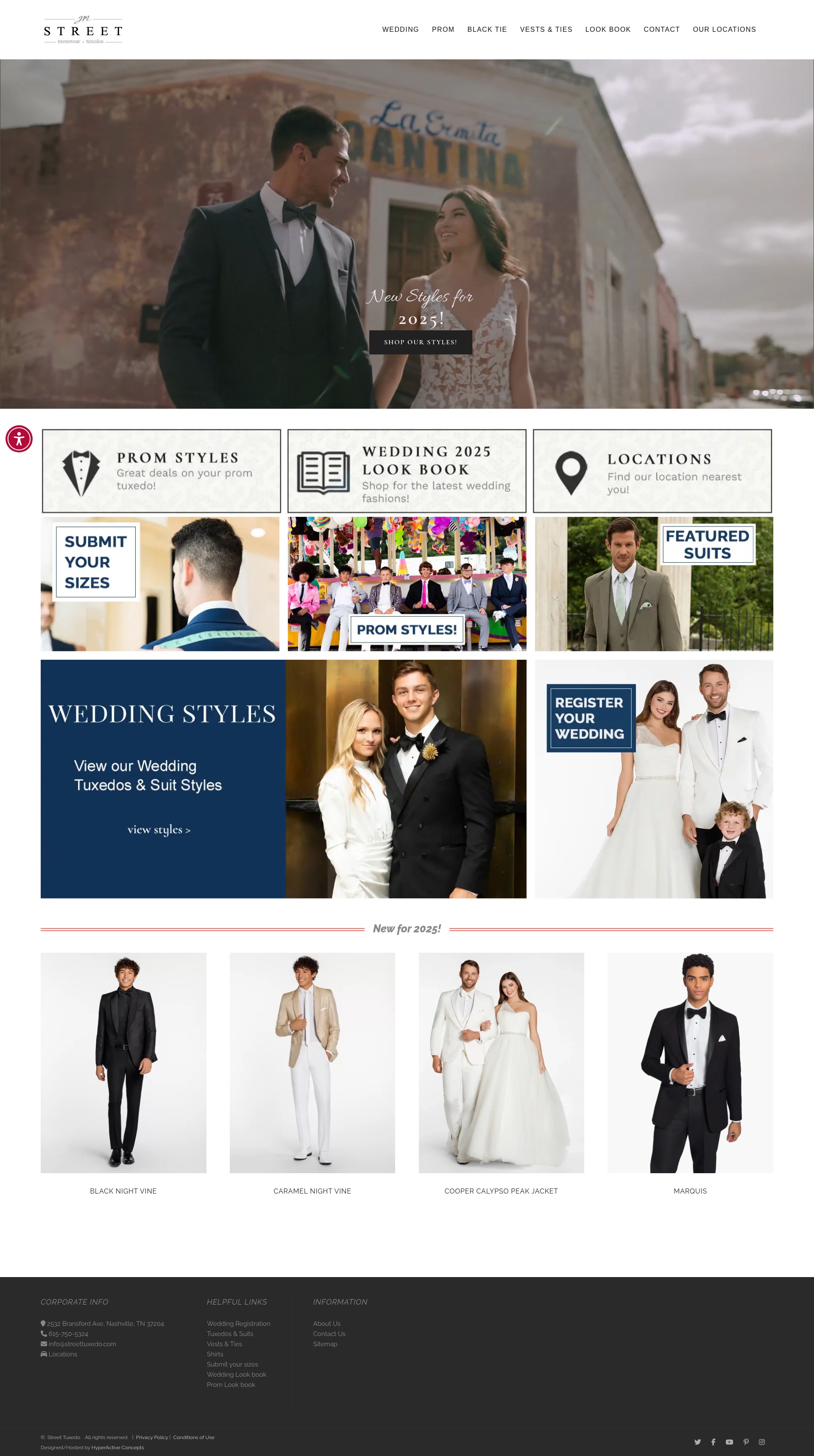 Screenshot of streettuxedo.com