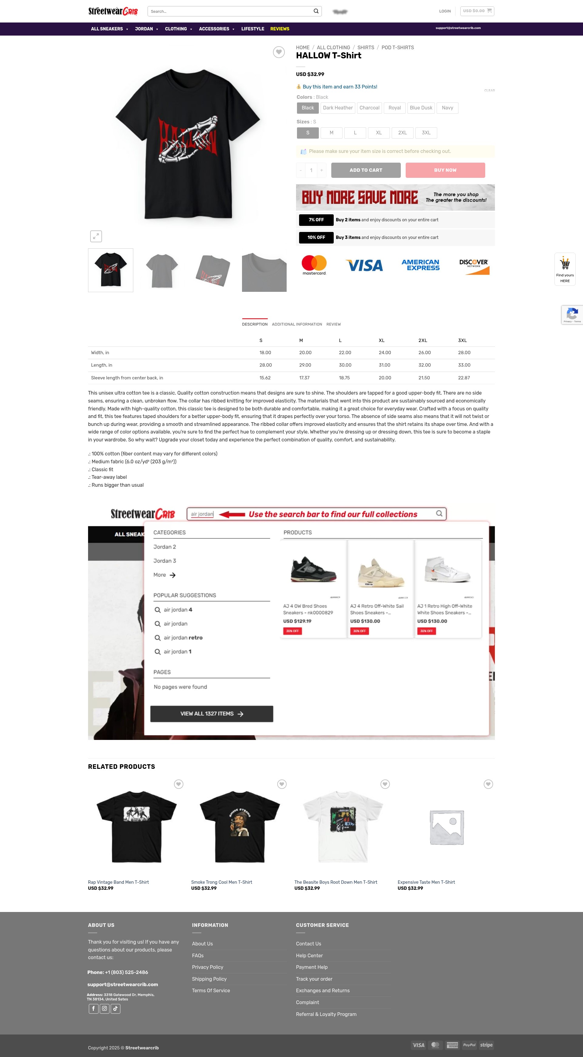 Screenshot of streetwearcrib.com