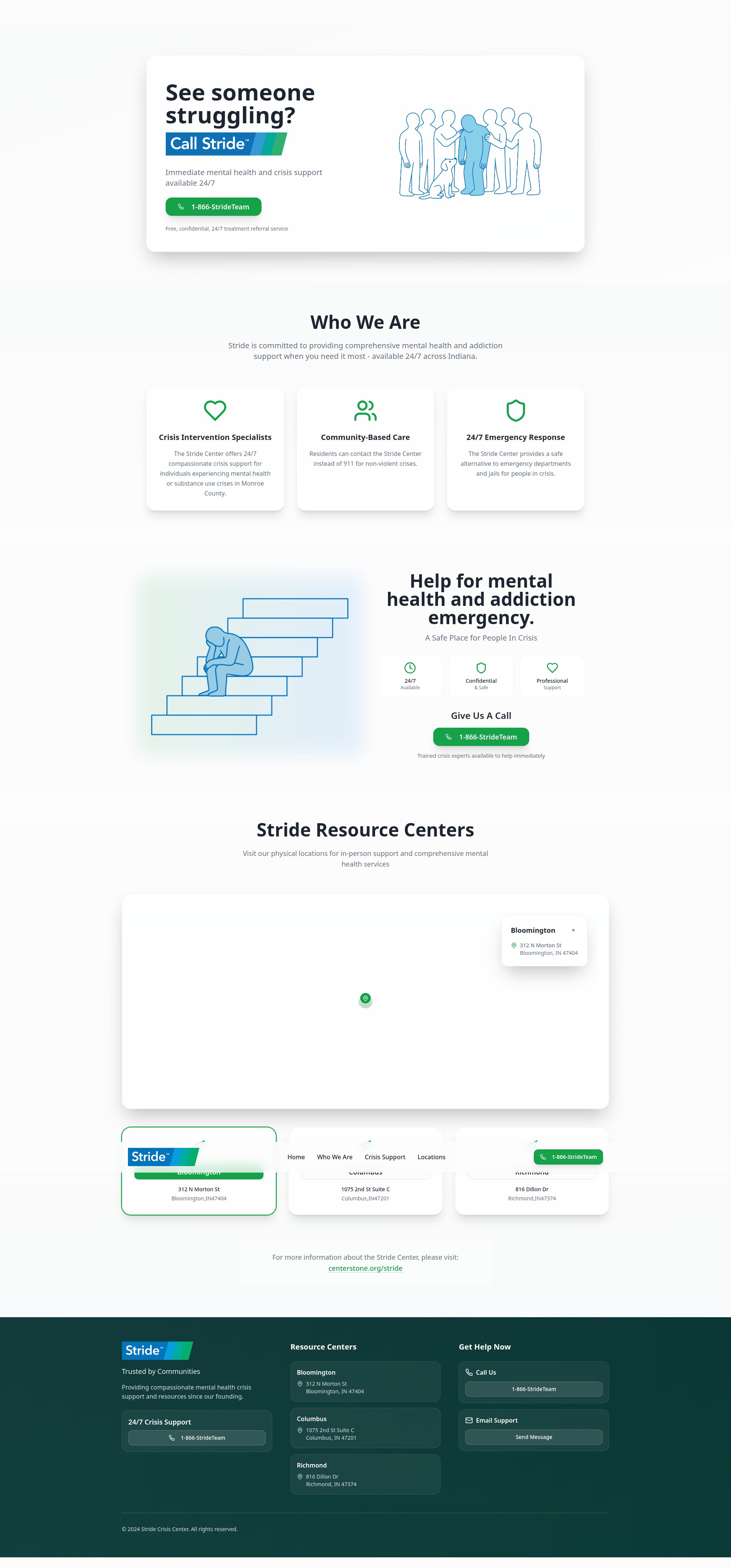 Screenshot of strideteam.org