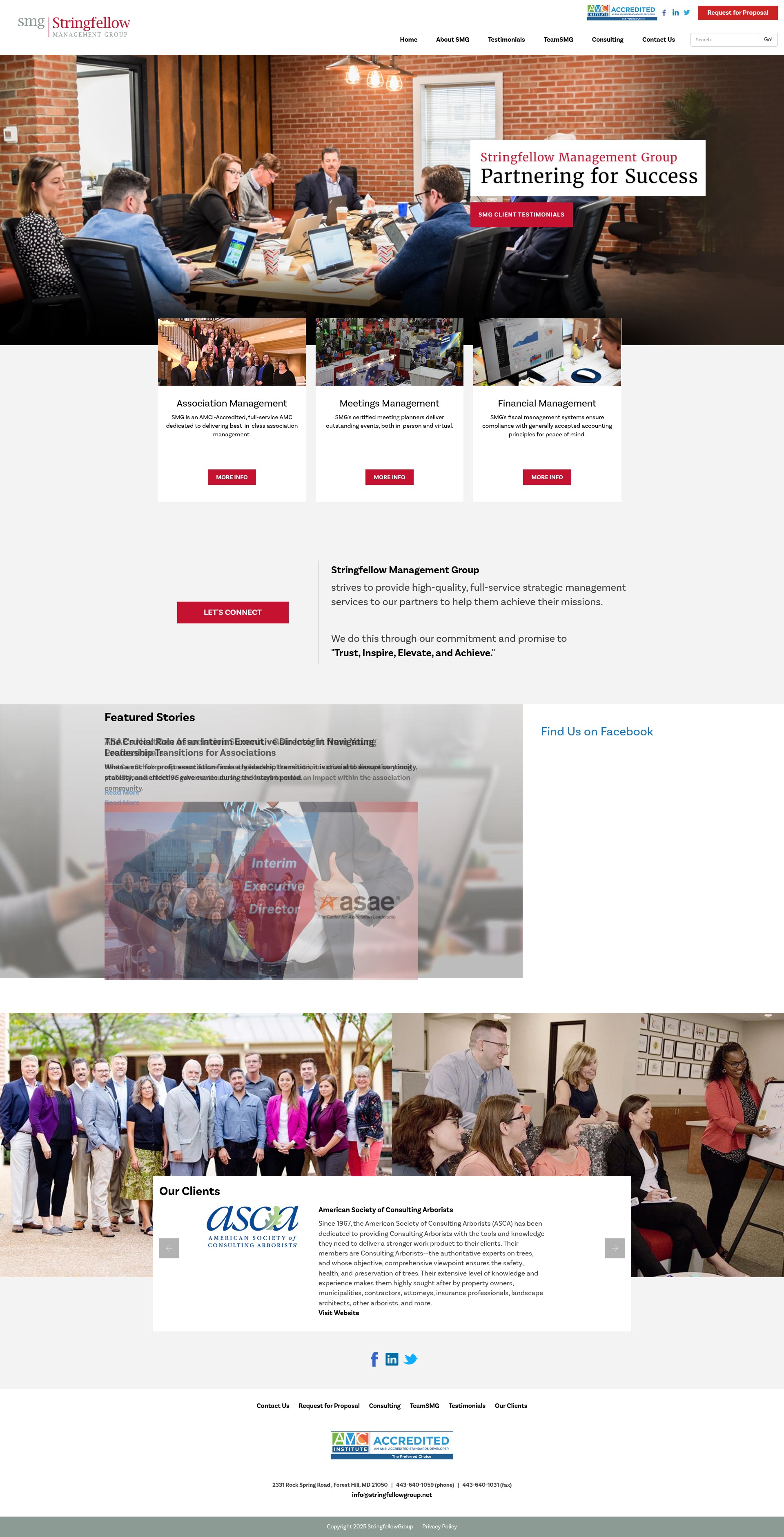 Screenshot of stringfellowgroup.net