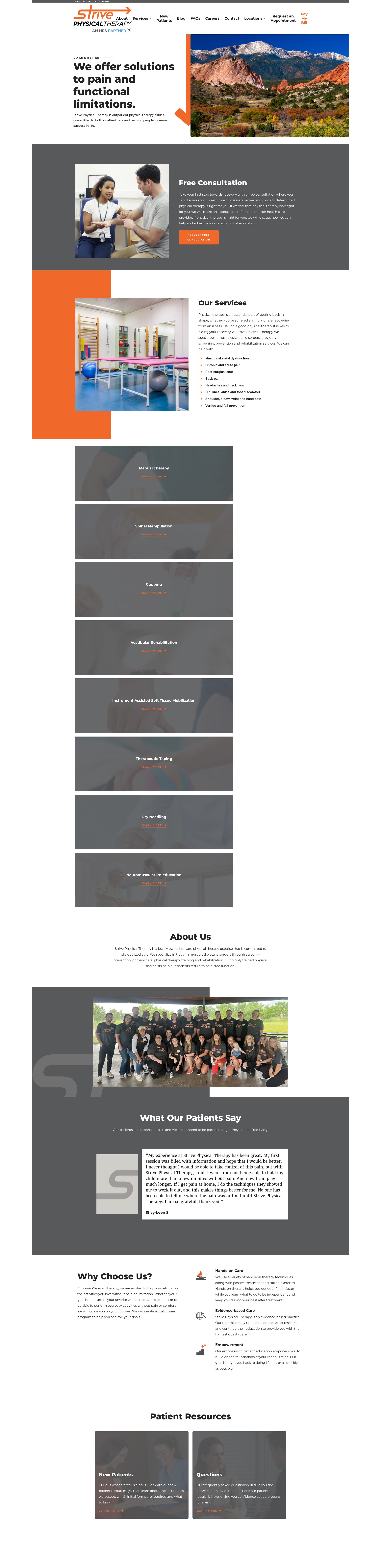 Screenshot of strivept.net