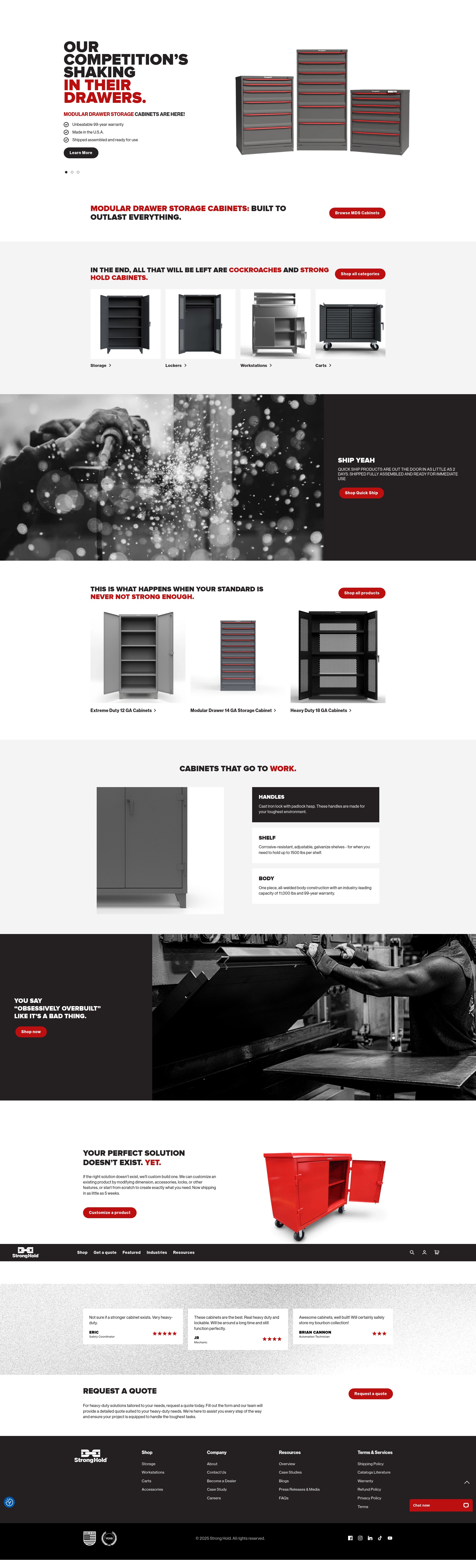 Screenshot of strong-hold.com