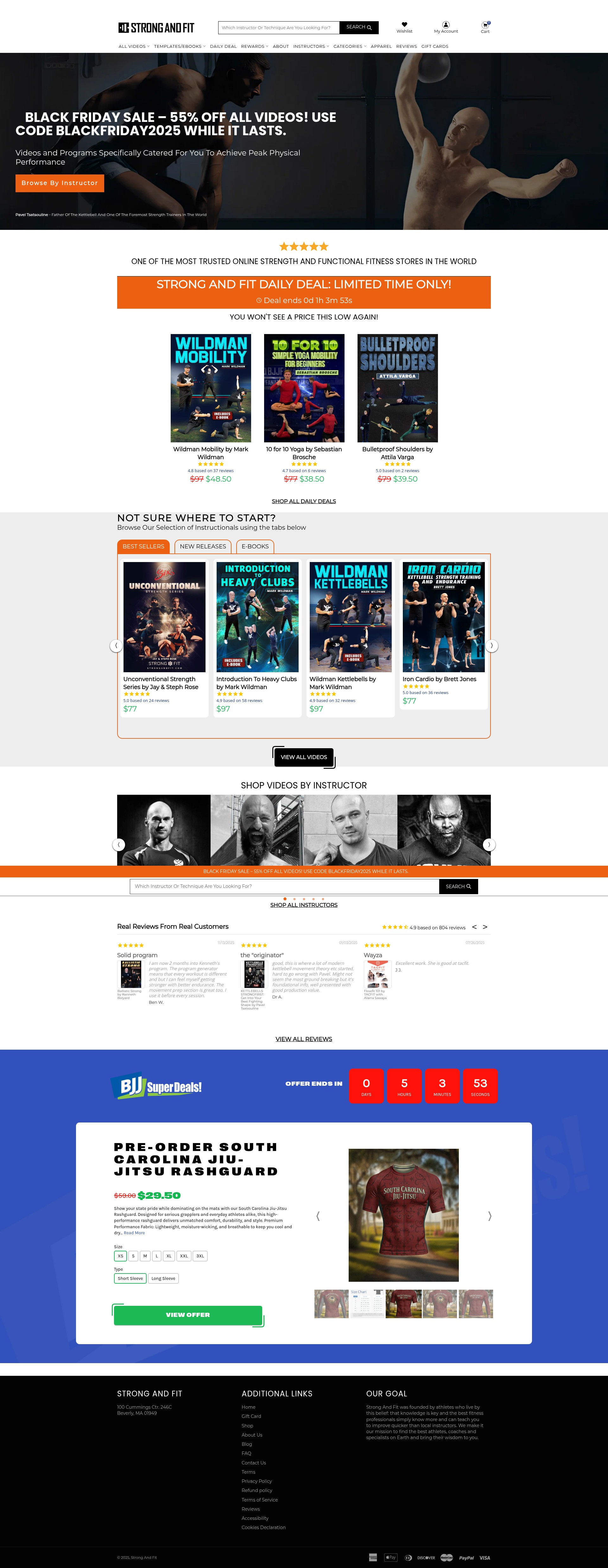 Screenshot of strongandfit.com