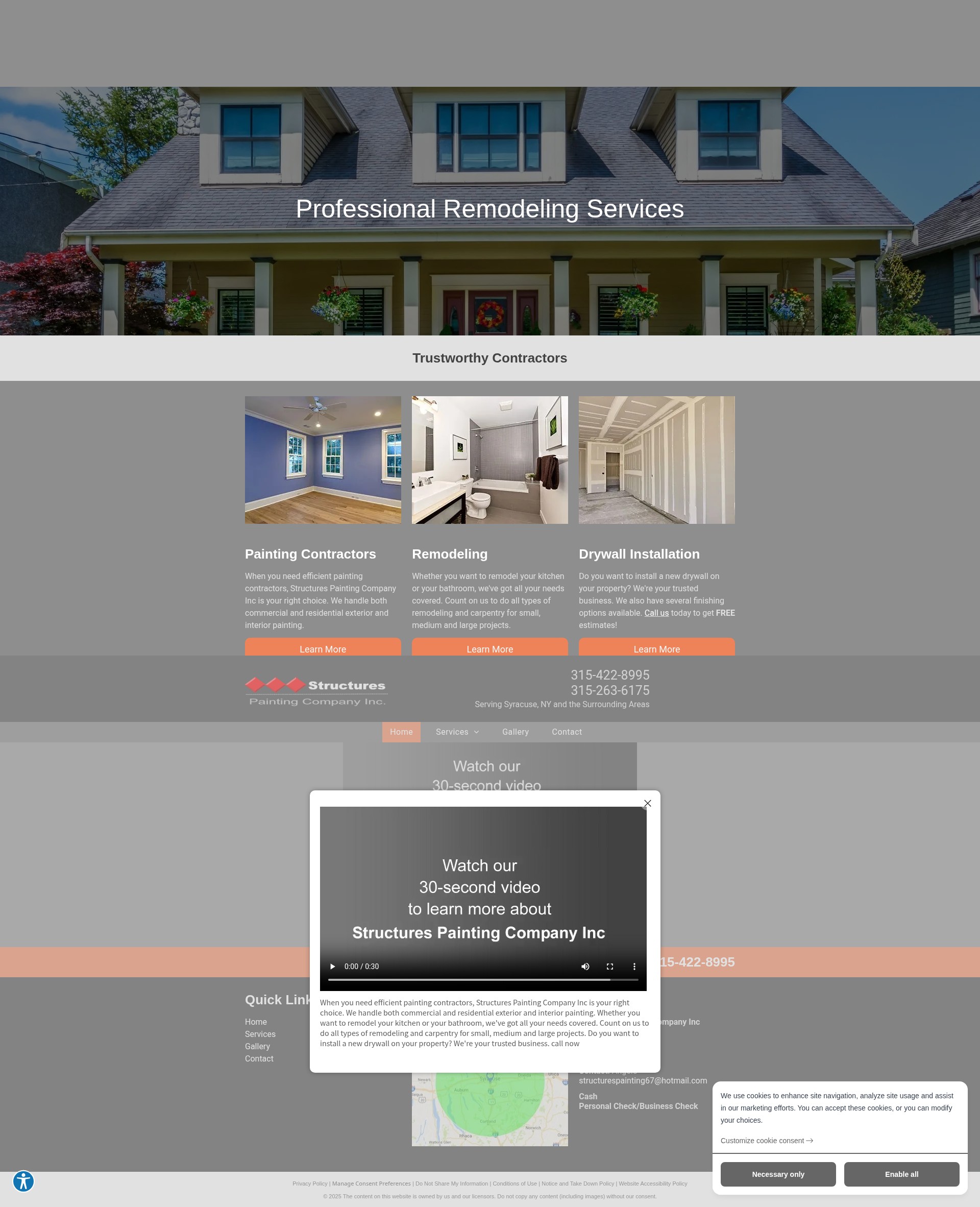 Screenshot of structurespaintingco.com