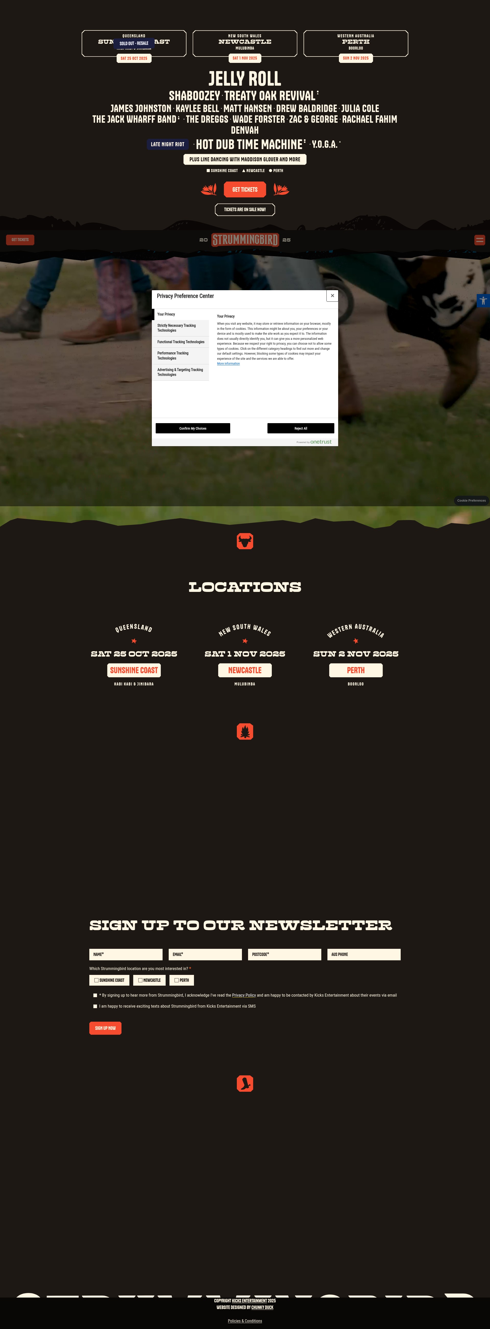 Screenshot of strummingbird.com.au