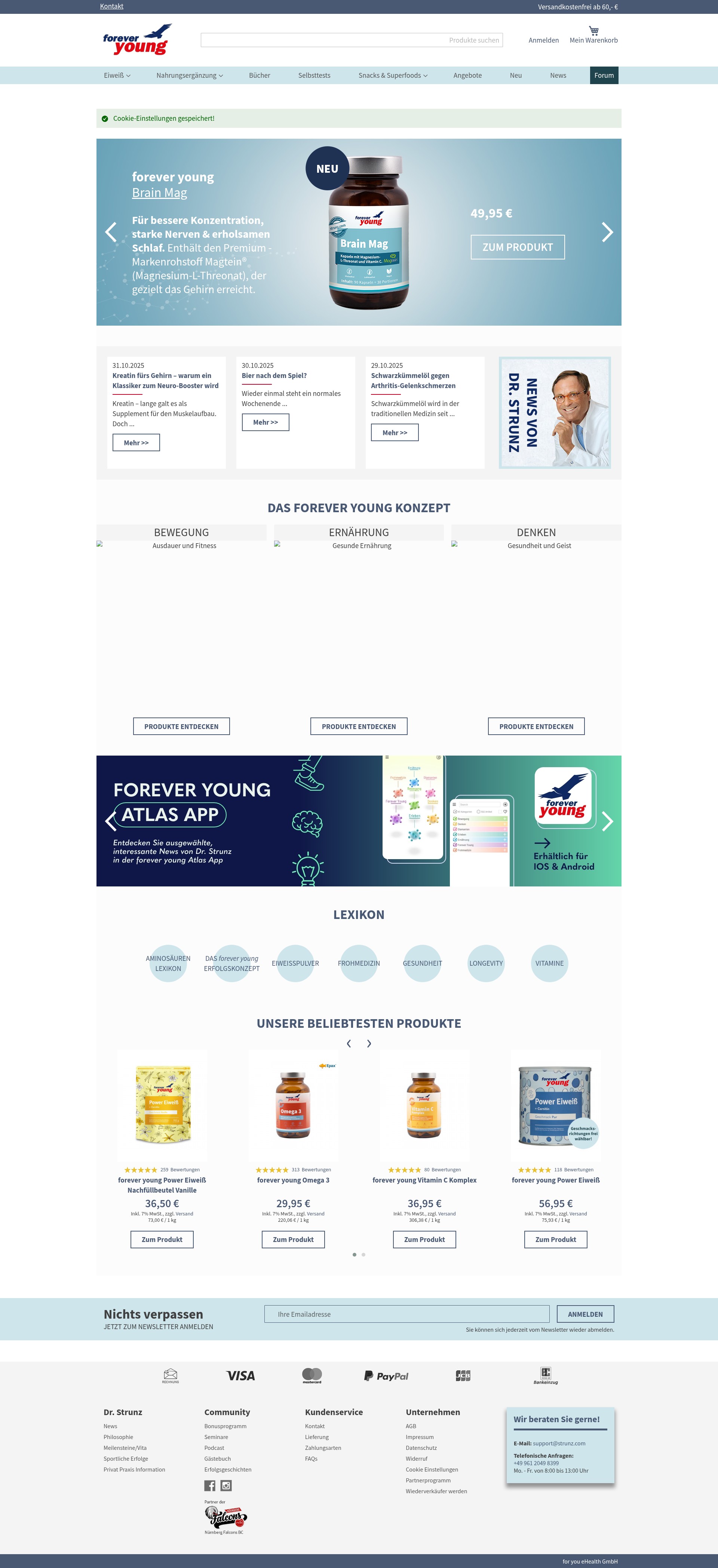 Screenshot of strunz.com