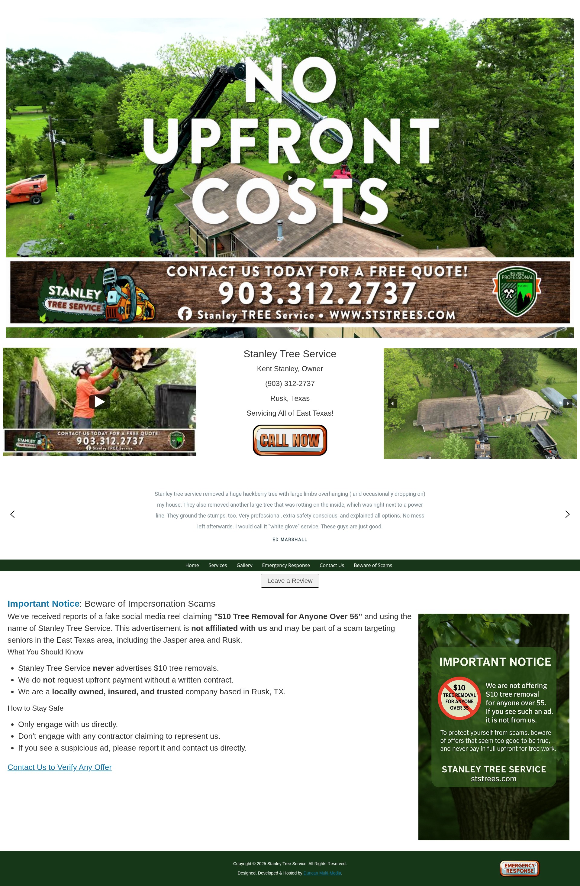 Screenshot of ststrees.com