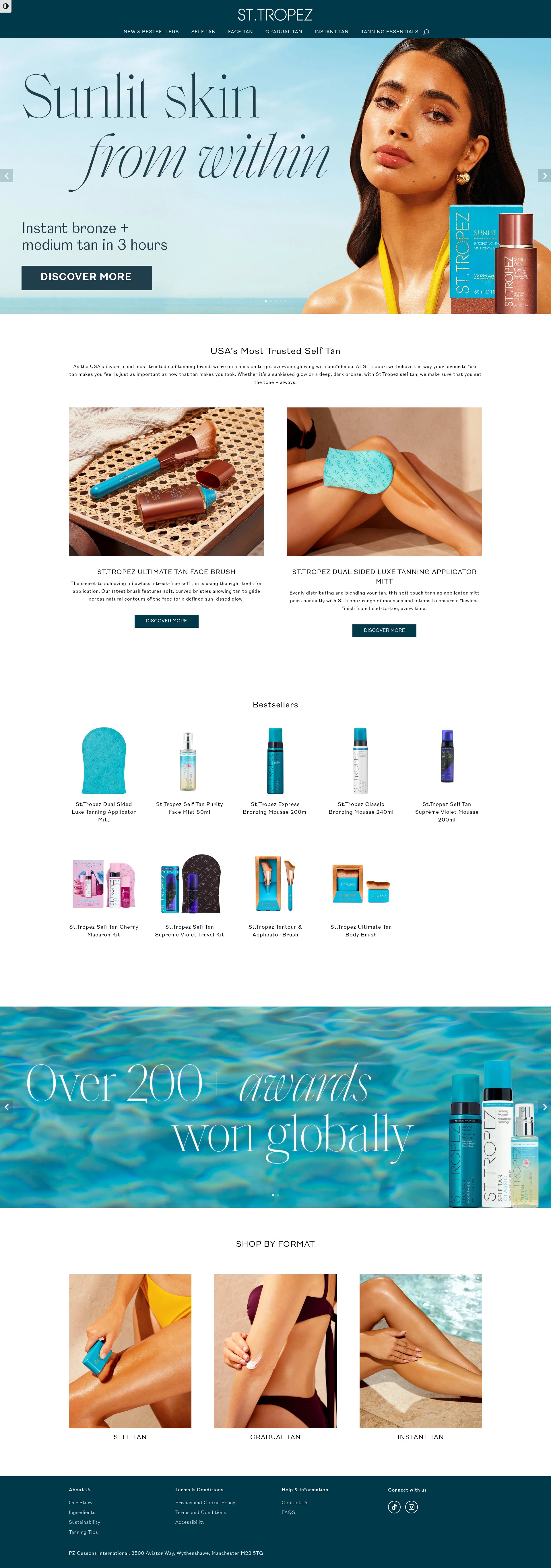 Screenshot of sttropeztan.com