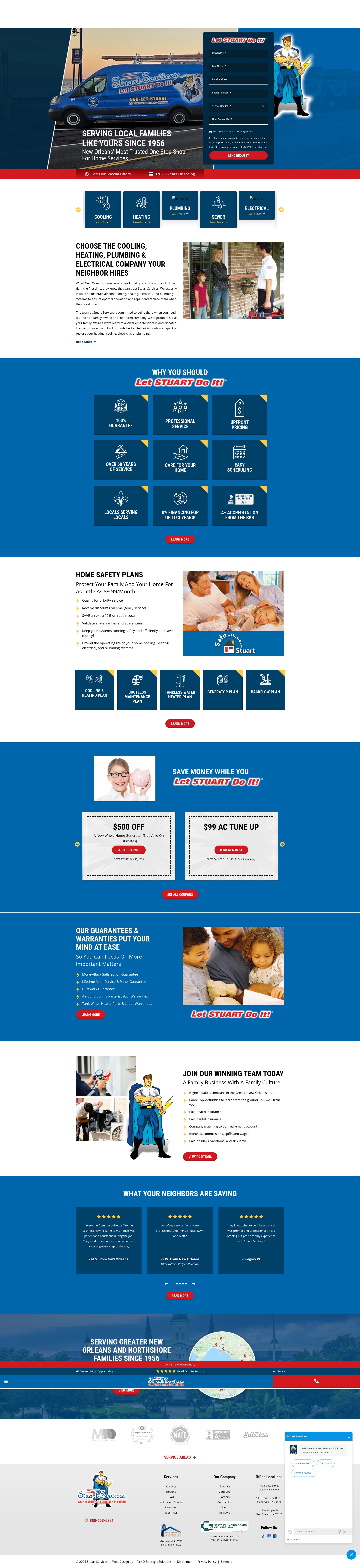 Screenshot of stuartservices.com