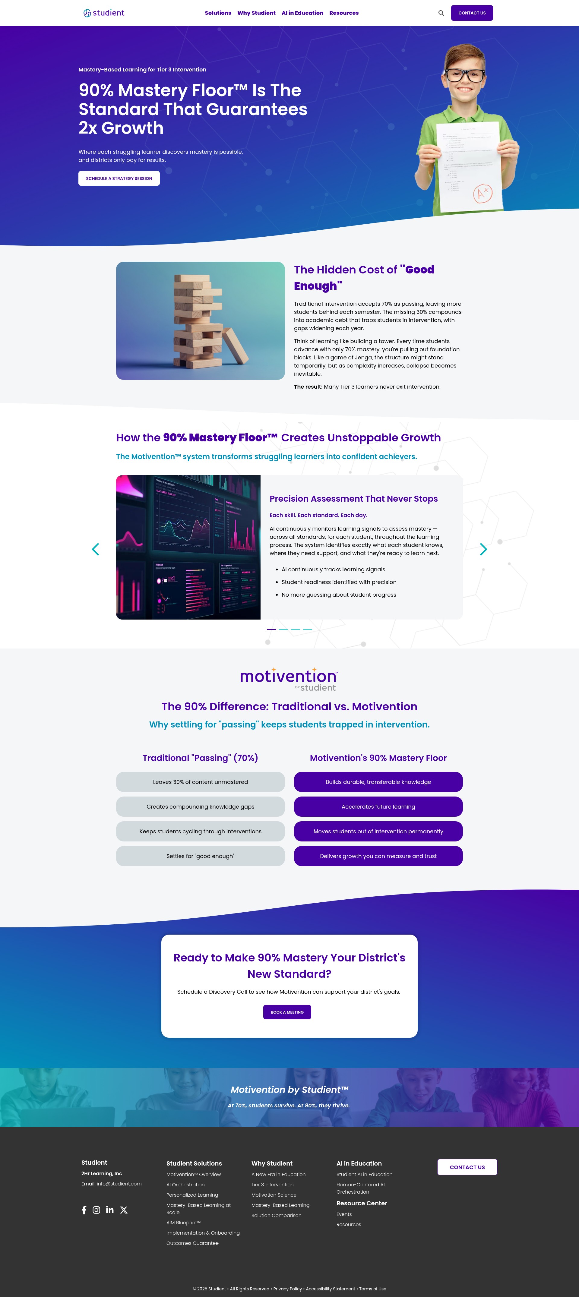 Screenshot of studient.com
