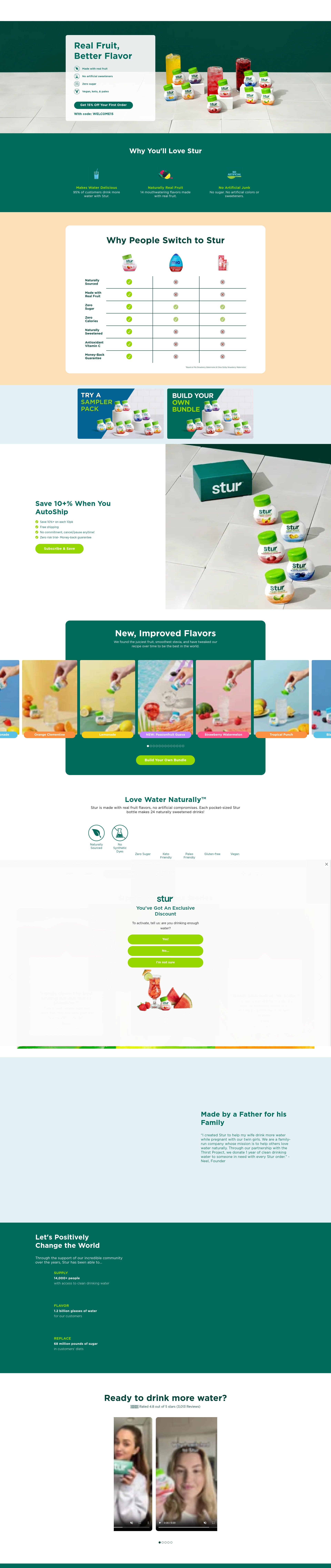 Screenshot of sturdrinks.com