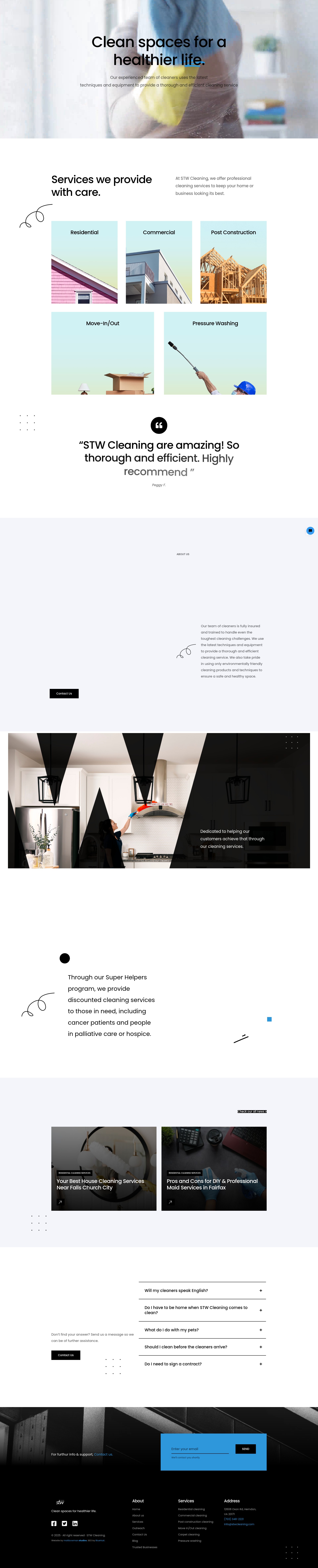 Screenshot of stwcleaning.com