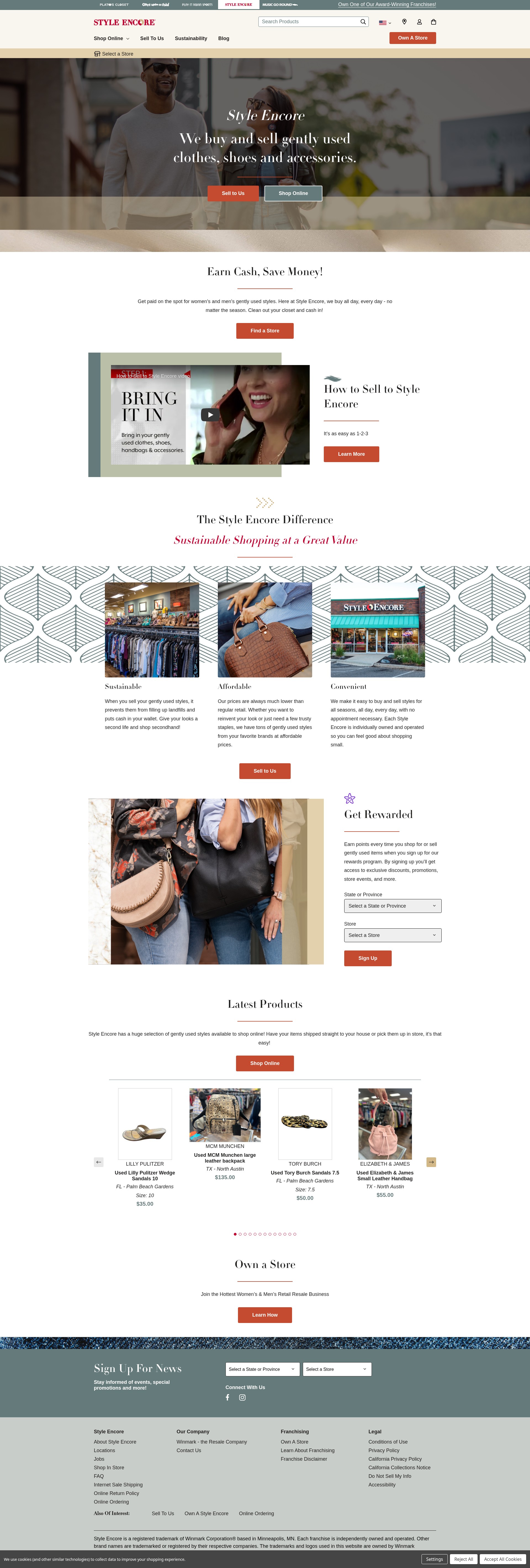 Screenshot of style-encore.com