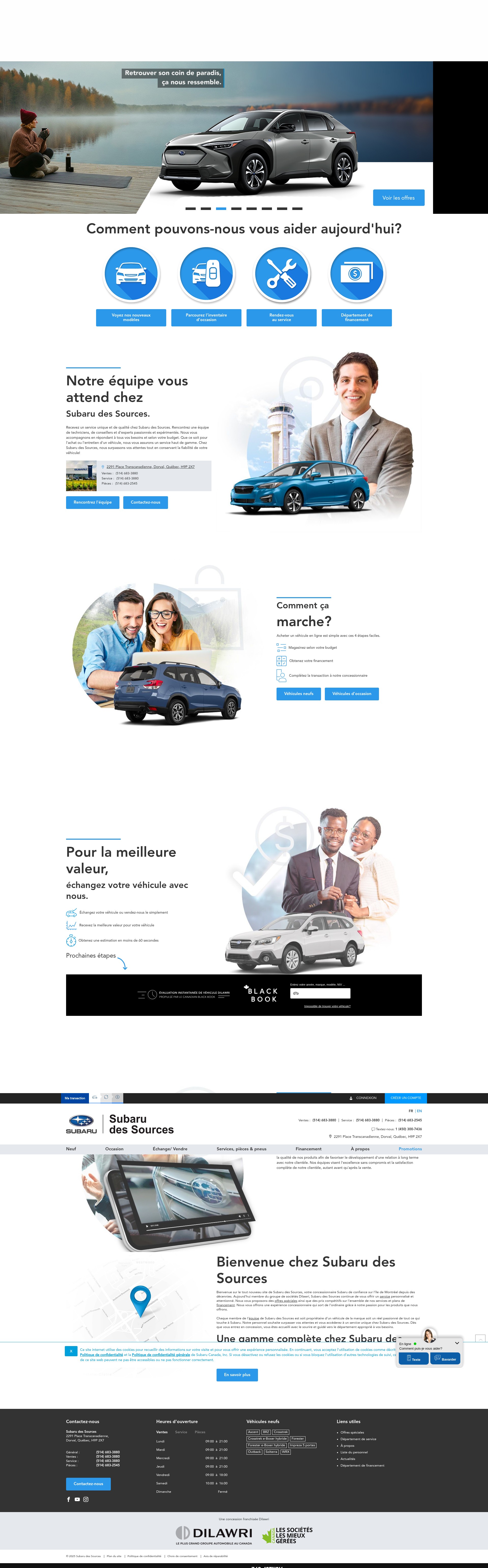 Screenshot of subarudessources.ca