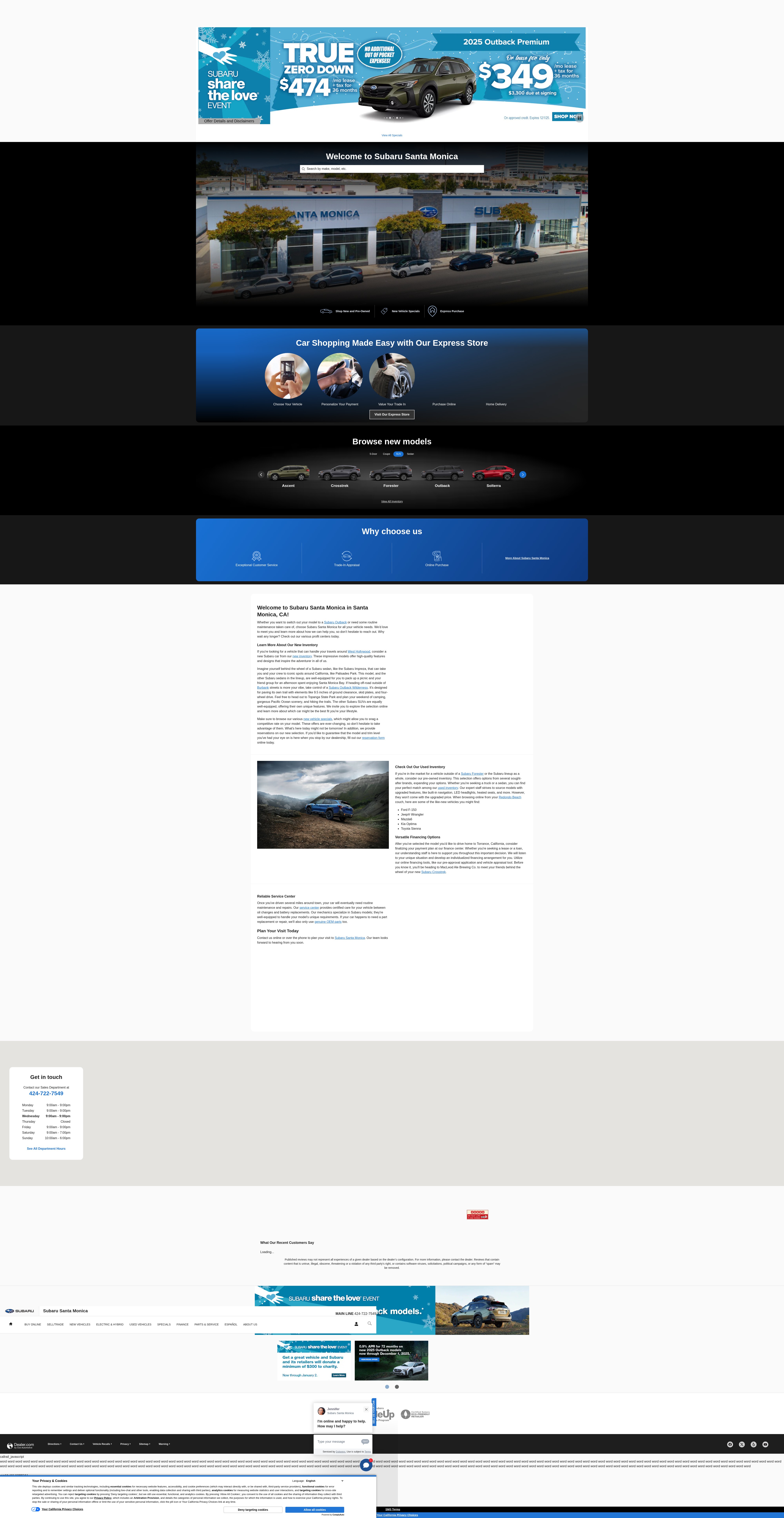 Screenshot of subarusantamonica.com